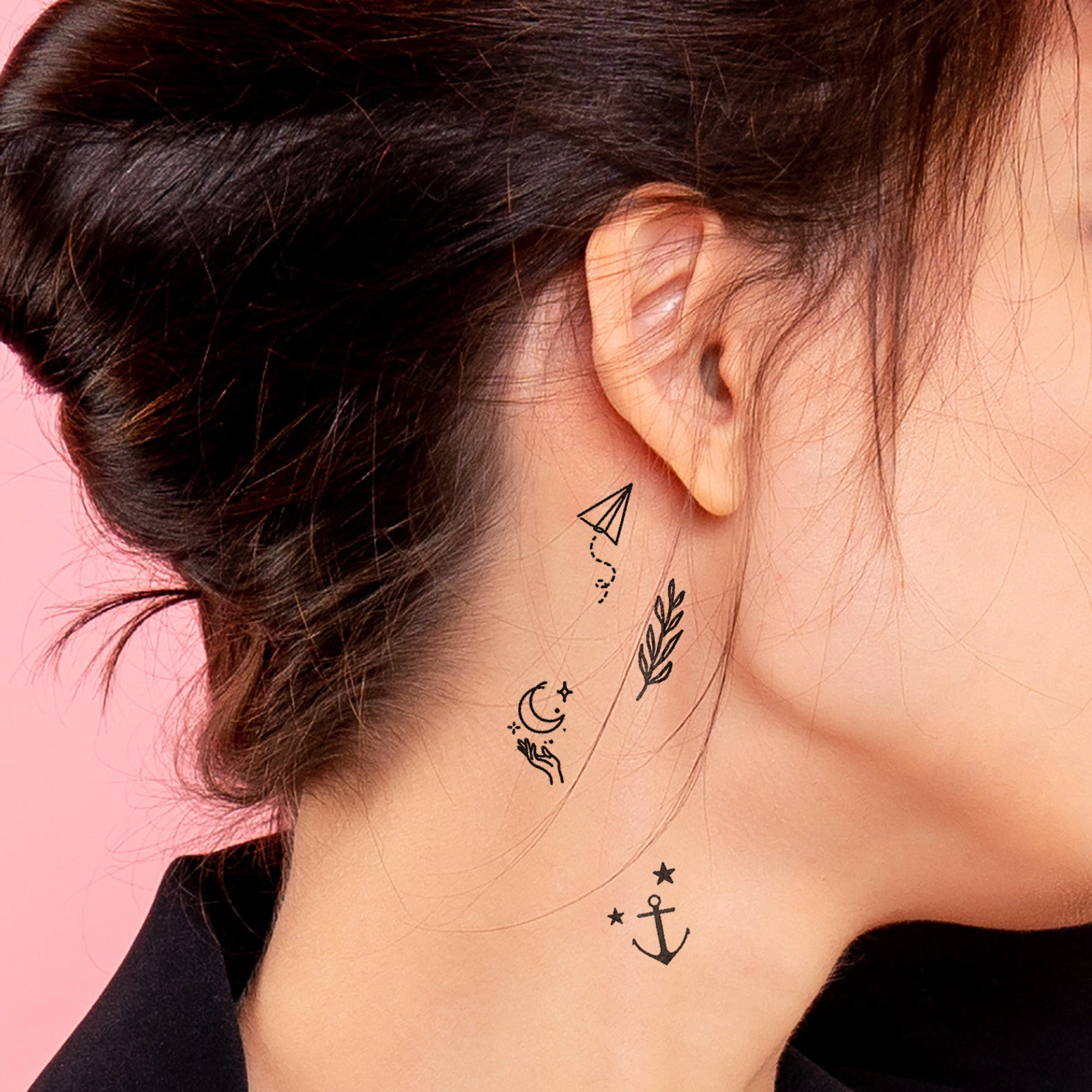 Wrapables Tiny Small Temporary Finger and Hand Tattoos for Women