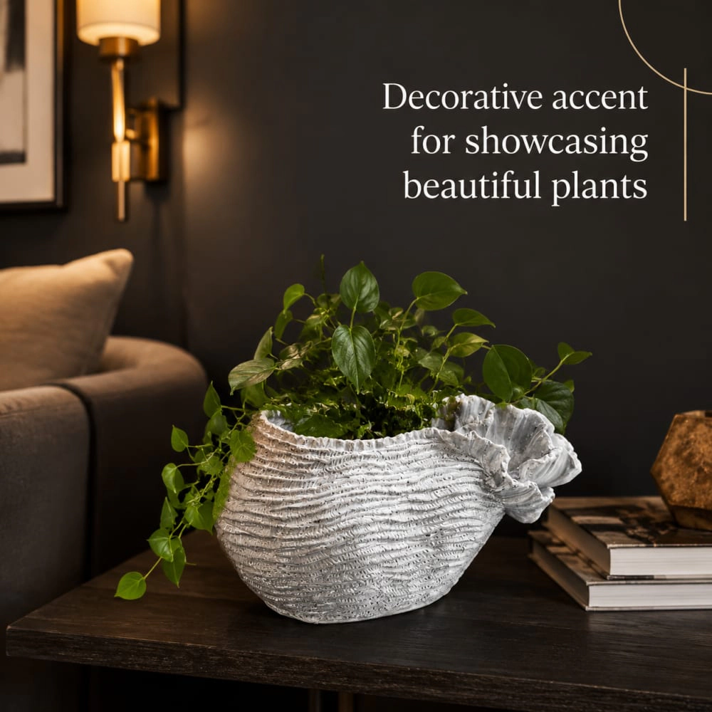 WOW PIONEER Solid Cement Planter Pot