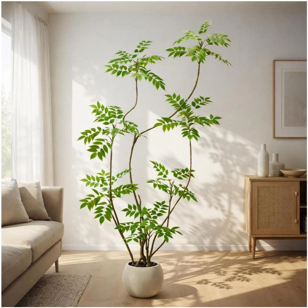 Majestic Crafters 6 Feet Faux Sumac Tree Indoor Decor