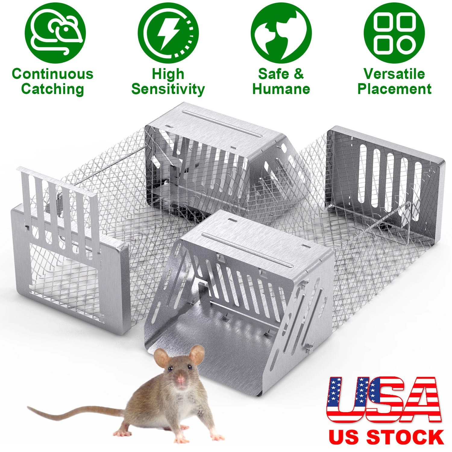 GBruno Automatic Continuous Mouse Trap Cage 11 Cm