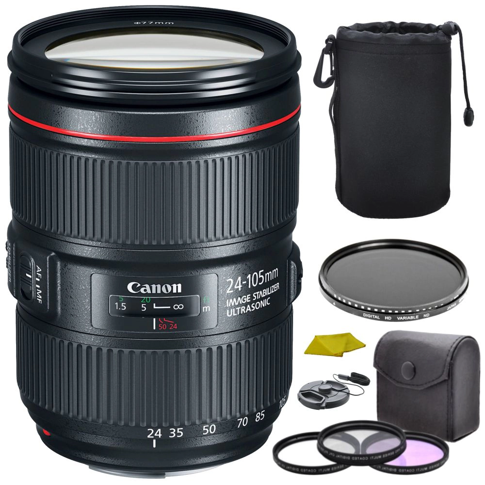 Canon EF 24-105mm f/4L IS II USM Lens Bundle