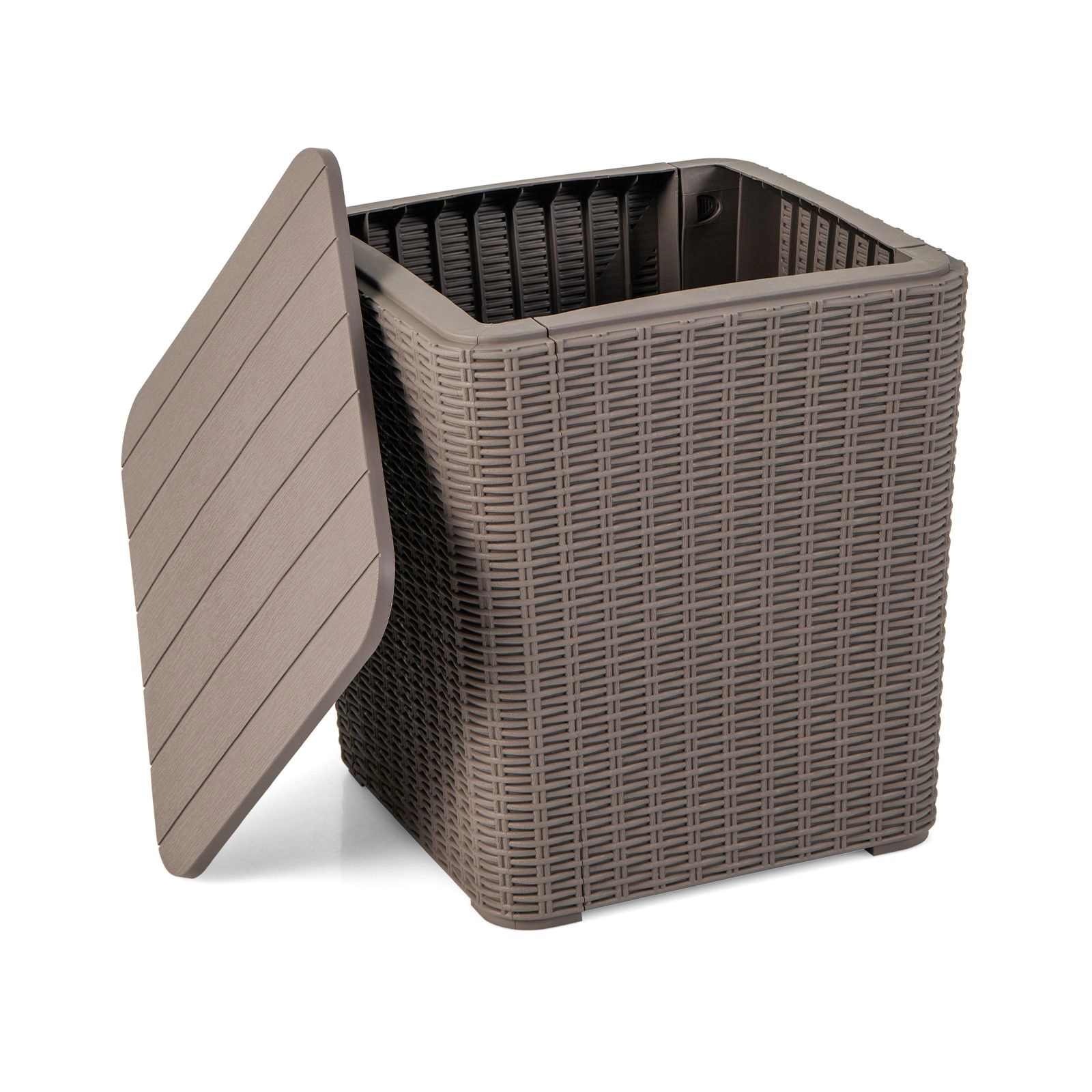 SlickBlue Outdoor Storage Side Table with Removable Lid