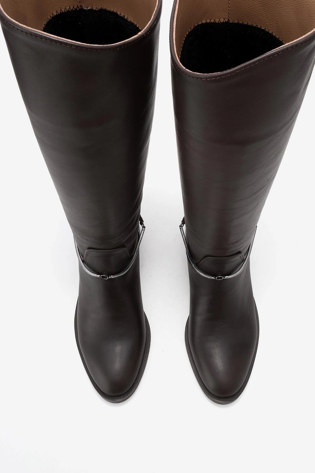 Forever & Always Womens Ansel Leather Riding Boot