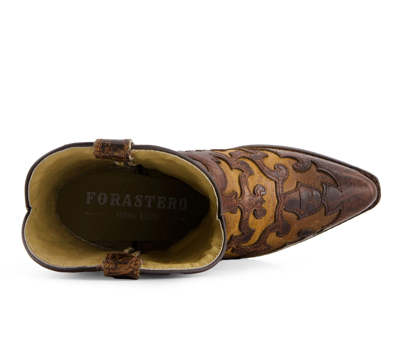 Forastero Womens Genuine Leather Pointed Toe Cowgirl Boots