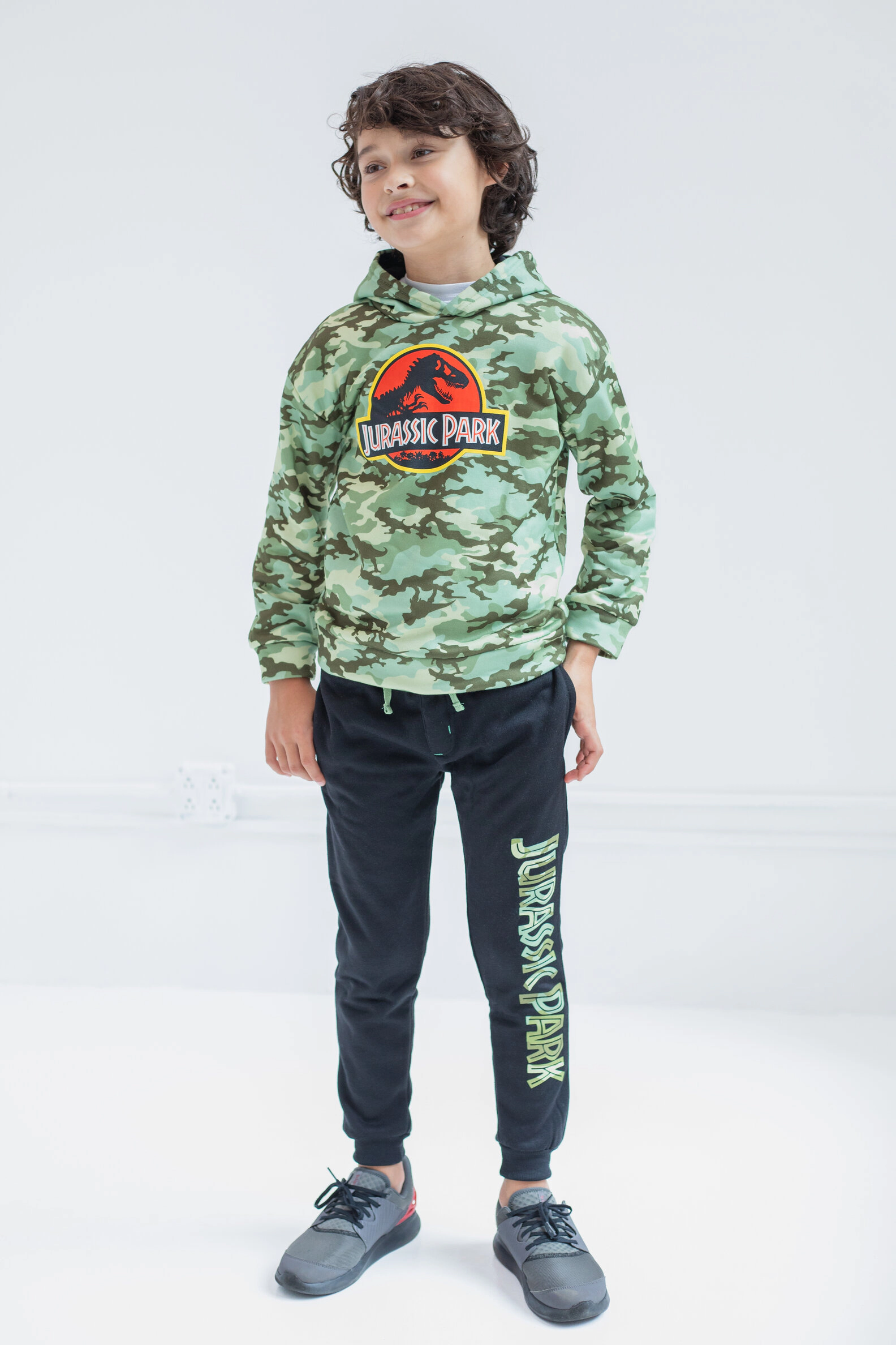 Jurassic World Park T-Rex Boys' 2-Piece Fleece Hoodie and Pants Set
