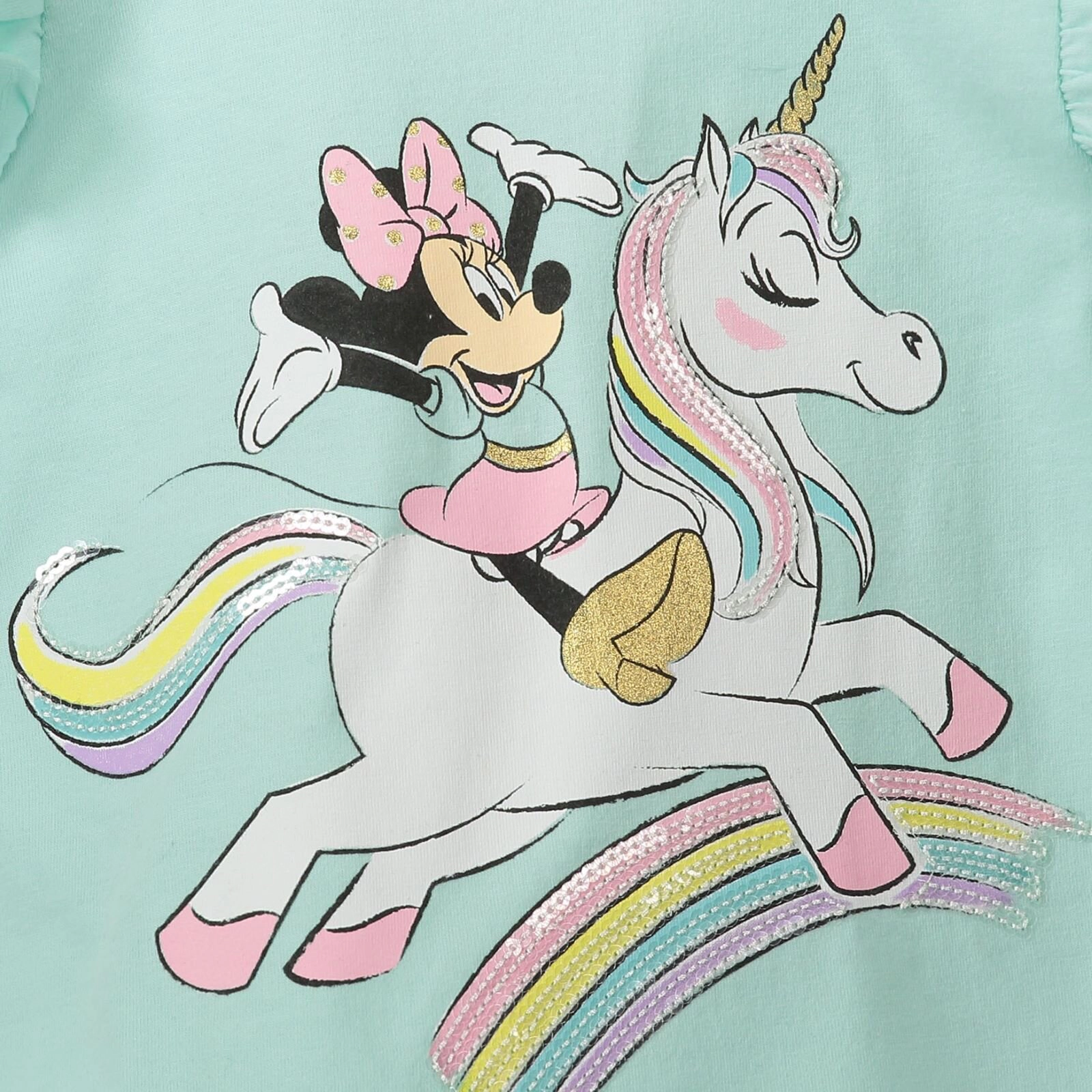 Disney Minnie Mouse Girls' 2-Piece T-Shirt and Bike Shorts Set