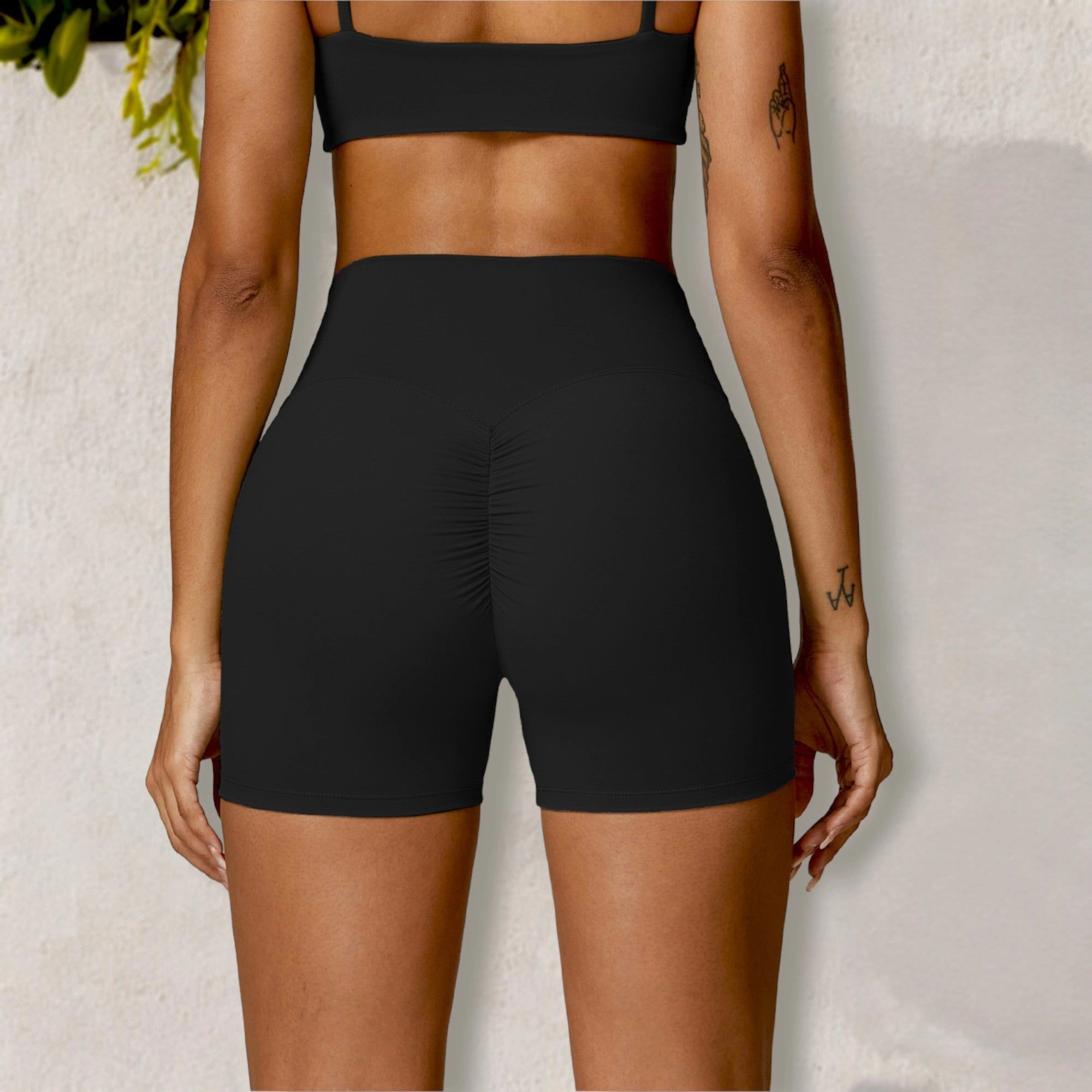 Anna-Kaci Women's High Waist Scrunch Butt Yoga Shorts