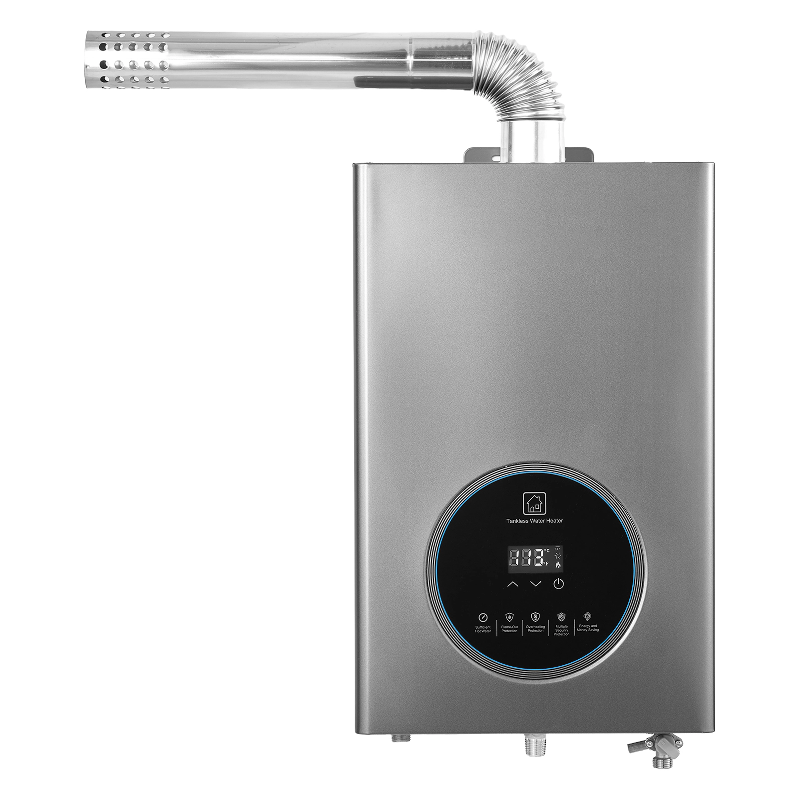 HONGGE Tankless Water Heater Instant Hot Water Heater Smart Temperature Control & Multiple Security Protections for