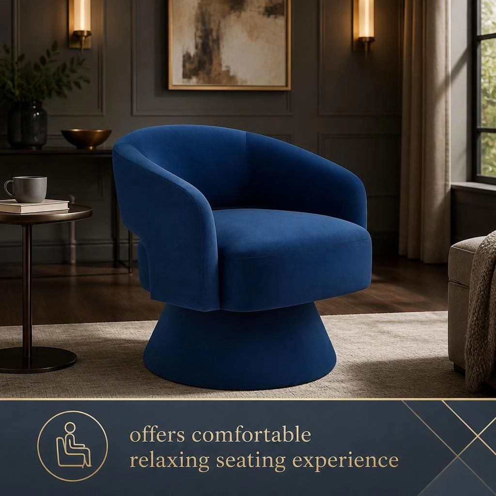 GOODSILO Soft Upholstered Velvet Accent Chair