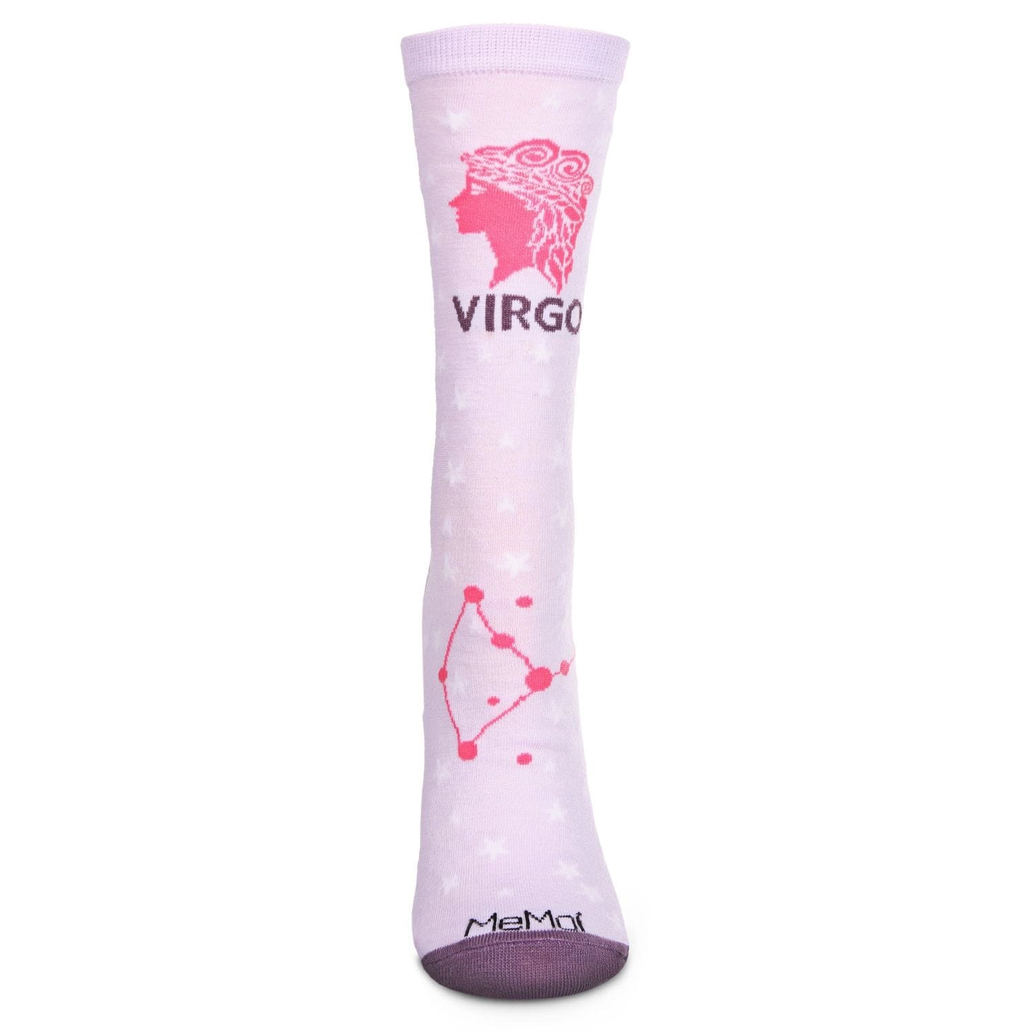 MeMoi Women's Virgo Zodiac Sign Crew Socks