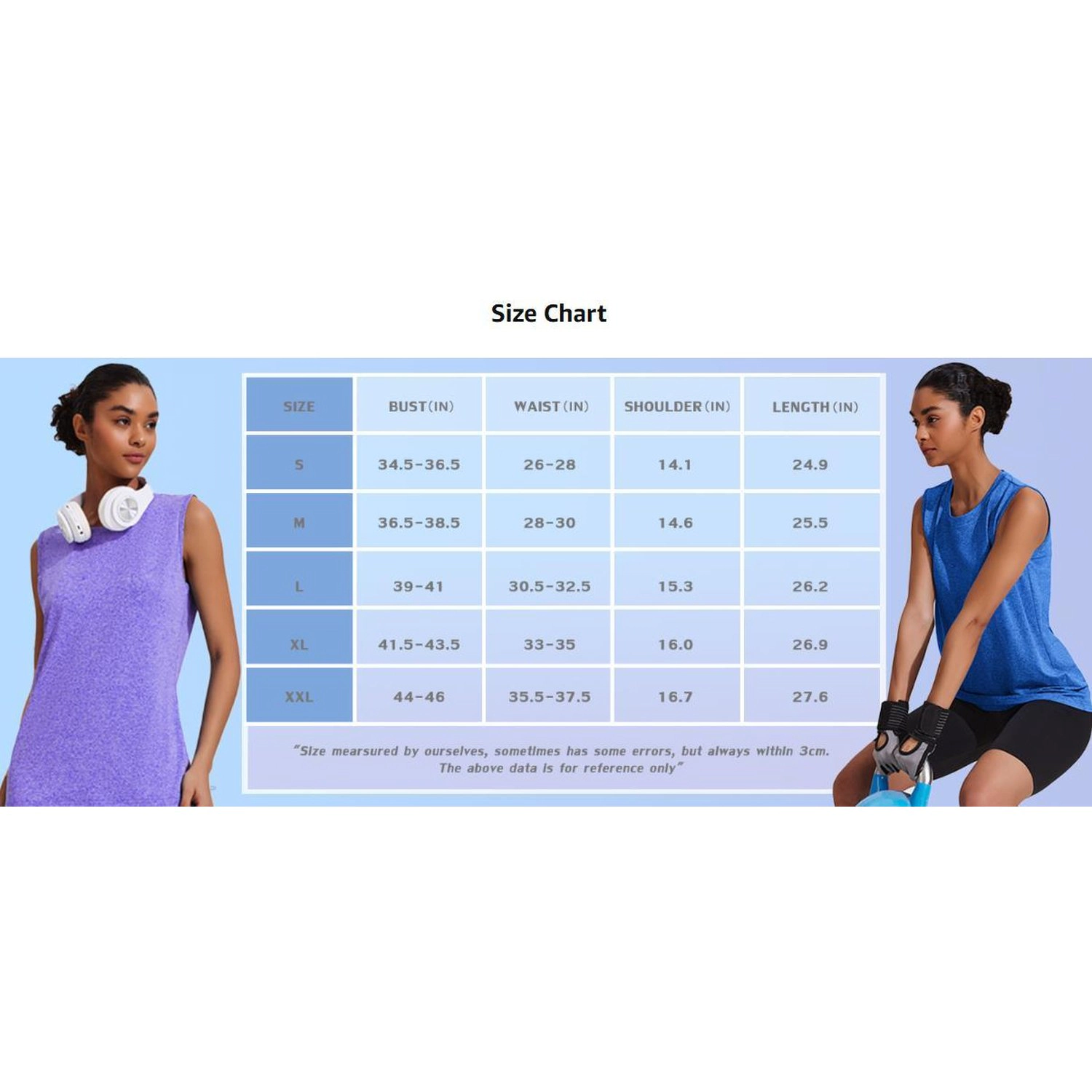 Pinspark Womens Casual Sleeveless Tank Tops 3 Pack Crew Neck Solid Summer Basic Tees