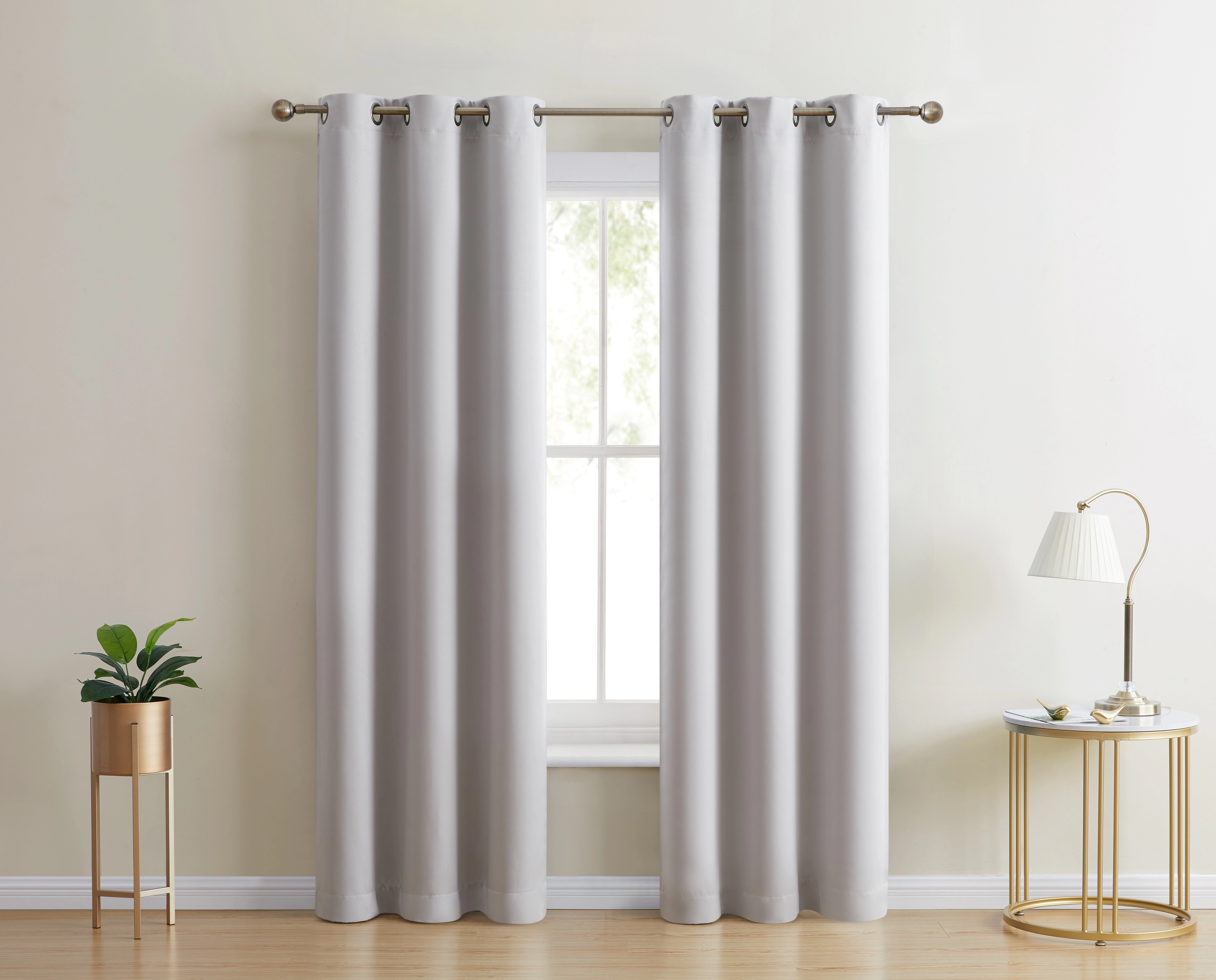 HLC.ME Laurance 100% Blackout Curtains - Privacy Insulated Curtains, Room Decor Curtain Panels, Set of 2