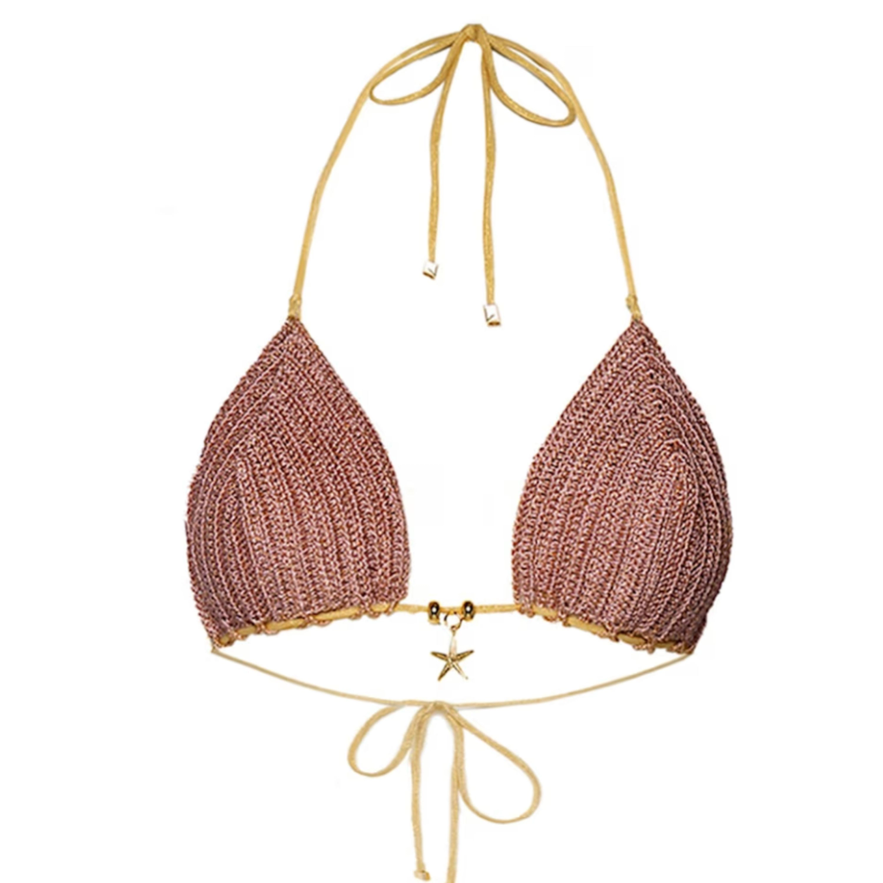 Cherina Beachwear Women's Nora Triangle Crochet Bikini Top