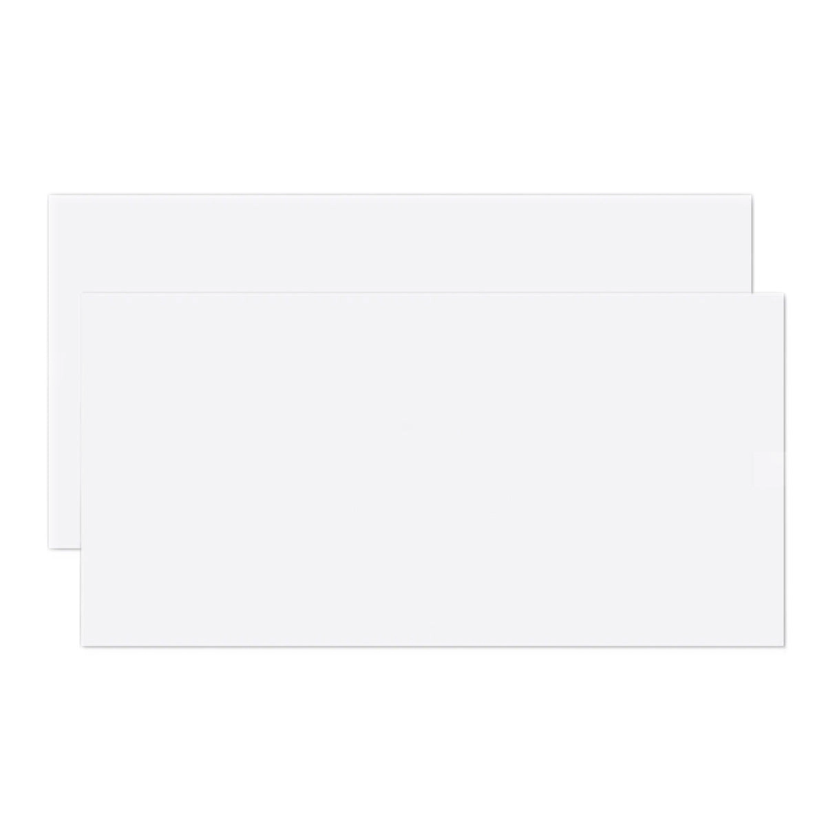 KINGART Stretched White Canvas 12" x 24" (4 Pack) - 100% Cotton, Gesso-Primed