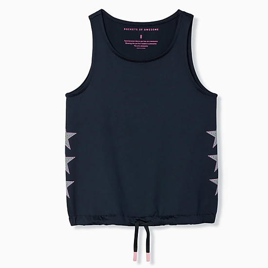Rockets of Awesome Rockstar Cinched Active Top for Girls