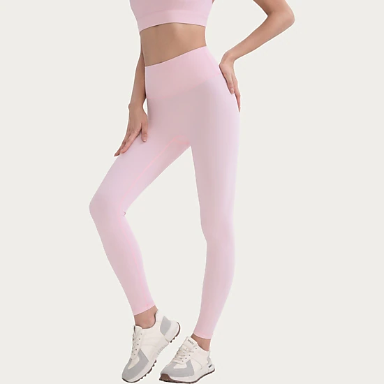 Anna-Kaci Active Women's High Waist Stretch Knit Leggings with Wide Waistband and Smooth Sculpting Fit