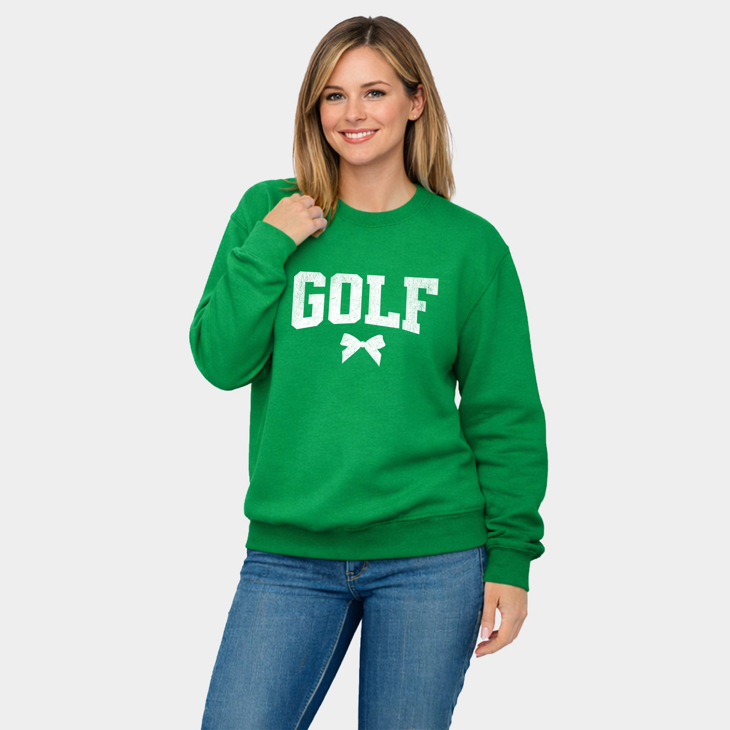 Simply Sage Market - Golf Arched Bow  Women's Graphic Sweatshirt
