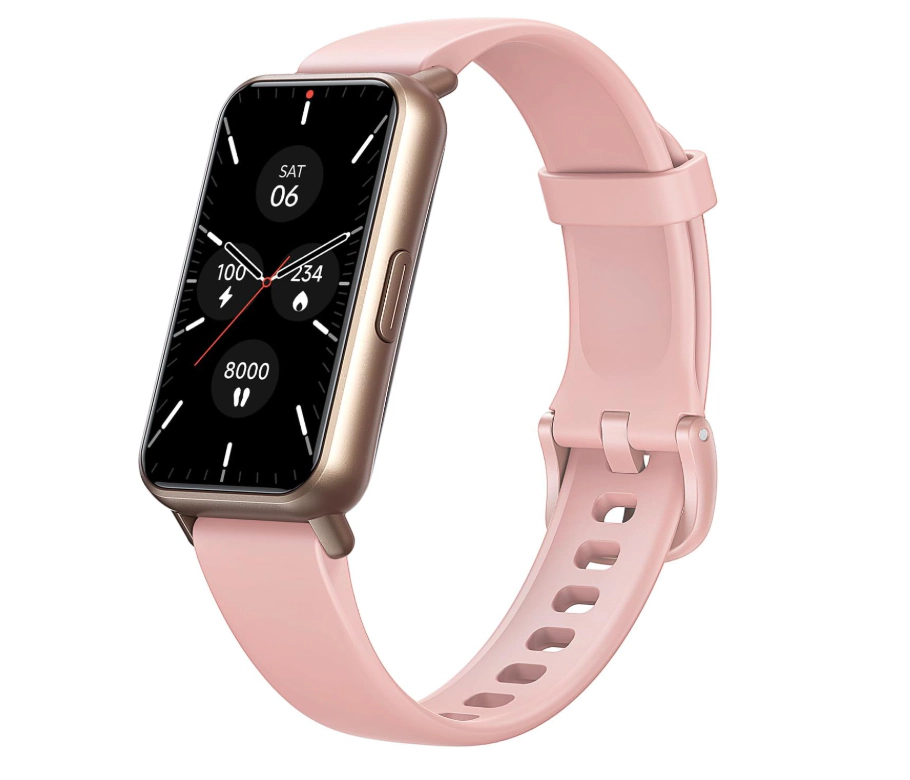 AKAGear Fitness and Activity Tracker with Sleep and Blood Oxygen Monitoring, Pink