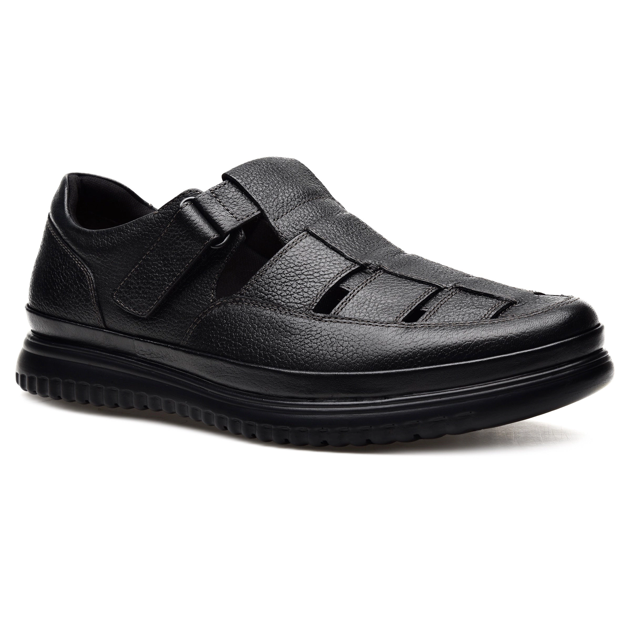 Pazstor Men's Closed-Toe Leather Fisherman Sandals Memphis
