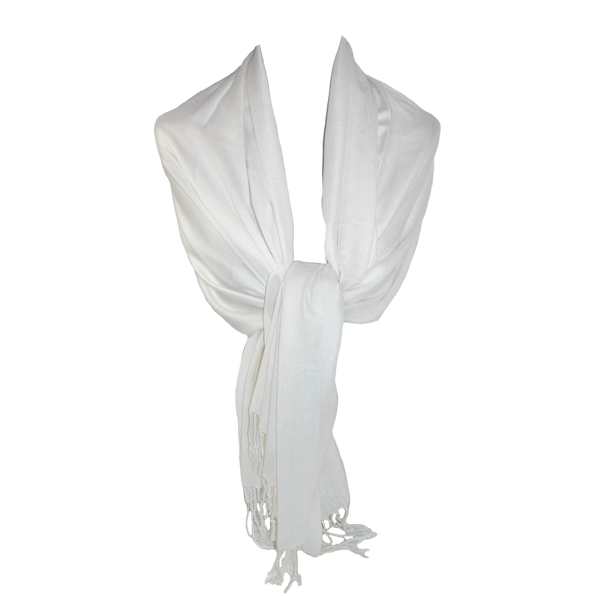 CTM Women's Classic Pashmina Style Wrap Scarf Shawl (Pack of 2)