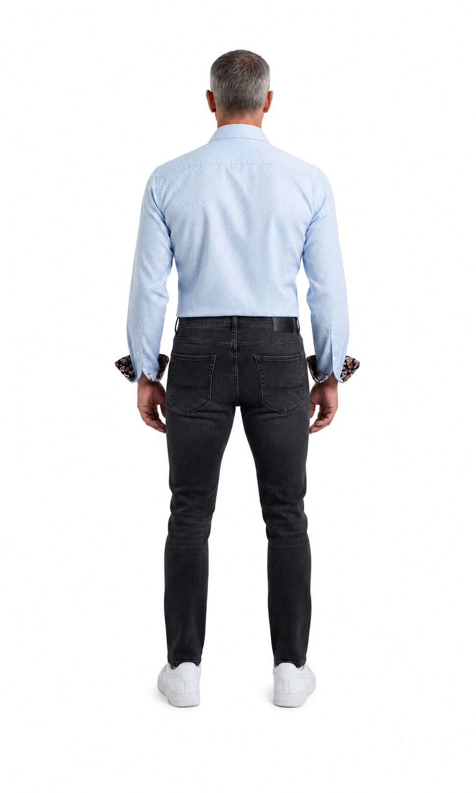 Elie Balleh Slim Fit Mens Jacquard Dot Button-Down Shirt