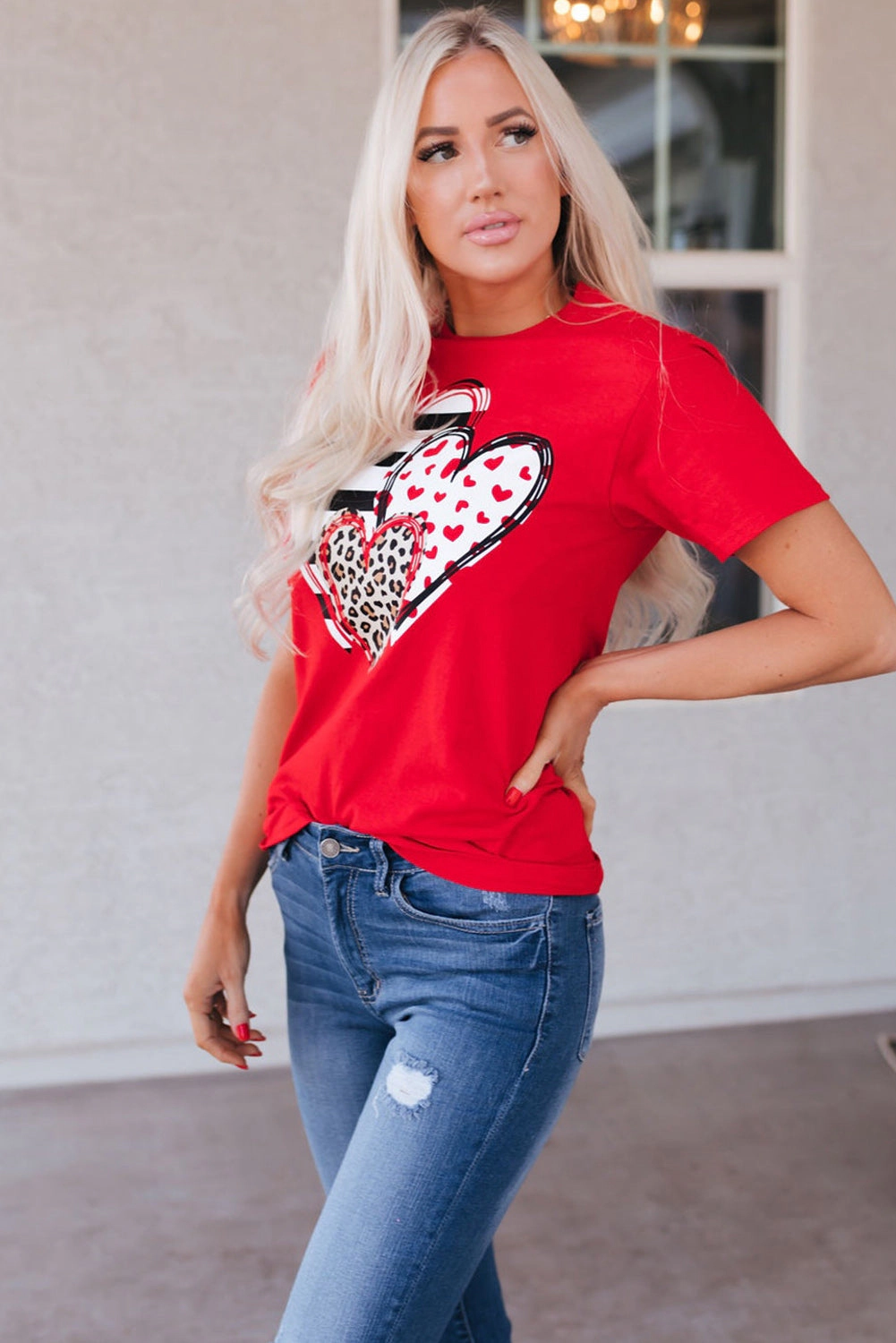 Threaded Pear Women's Brynleigh Shaped Print T Shirt