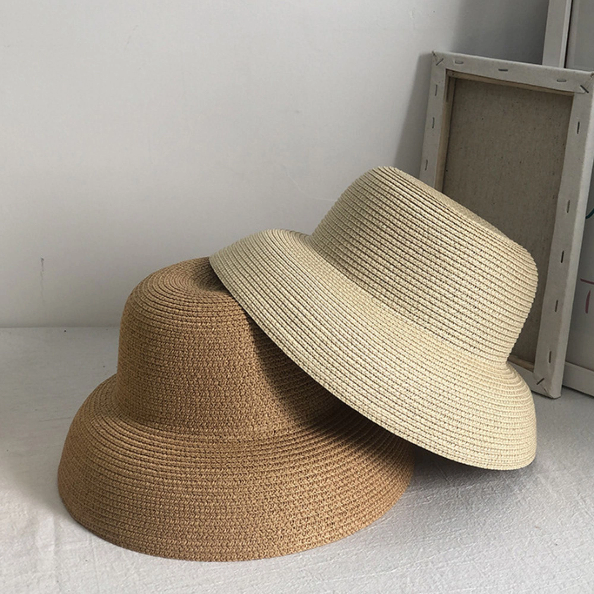 Anna-Kaci Women's Women Wide Brim Bucket Hat Lightweight Woven Sun Classic Solid Casual