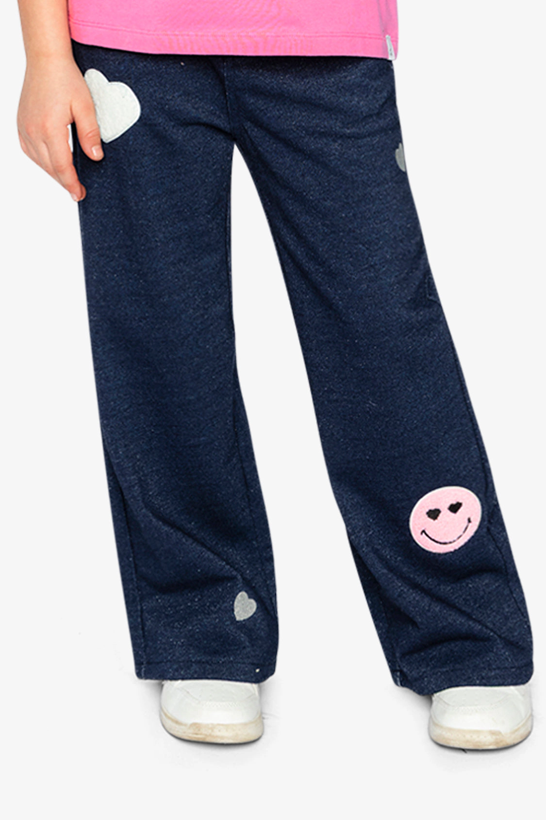 Deux par Girls Appliqué Patch French Terry Pant