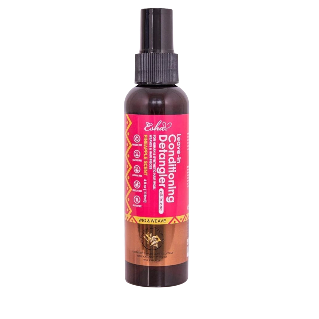 Esha Unisex Leave-In Detangler for human and synthetic hair pieces Wig & Weave Leave-In Conditioning Detangler
