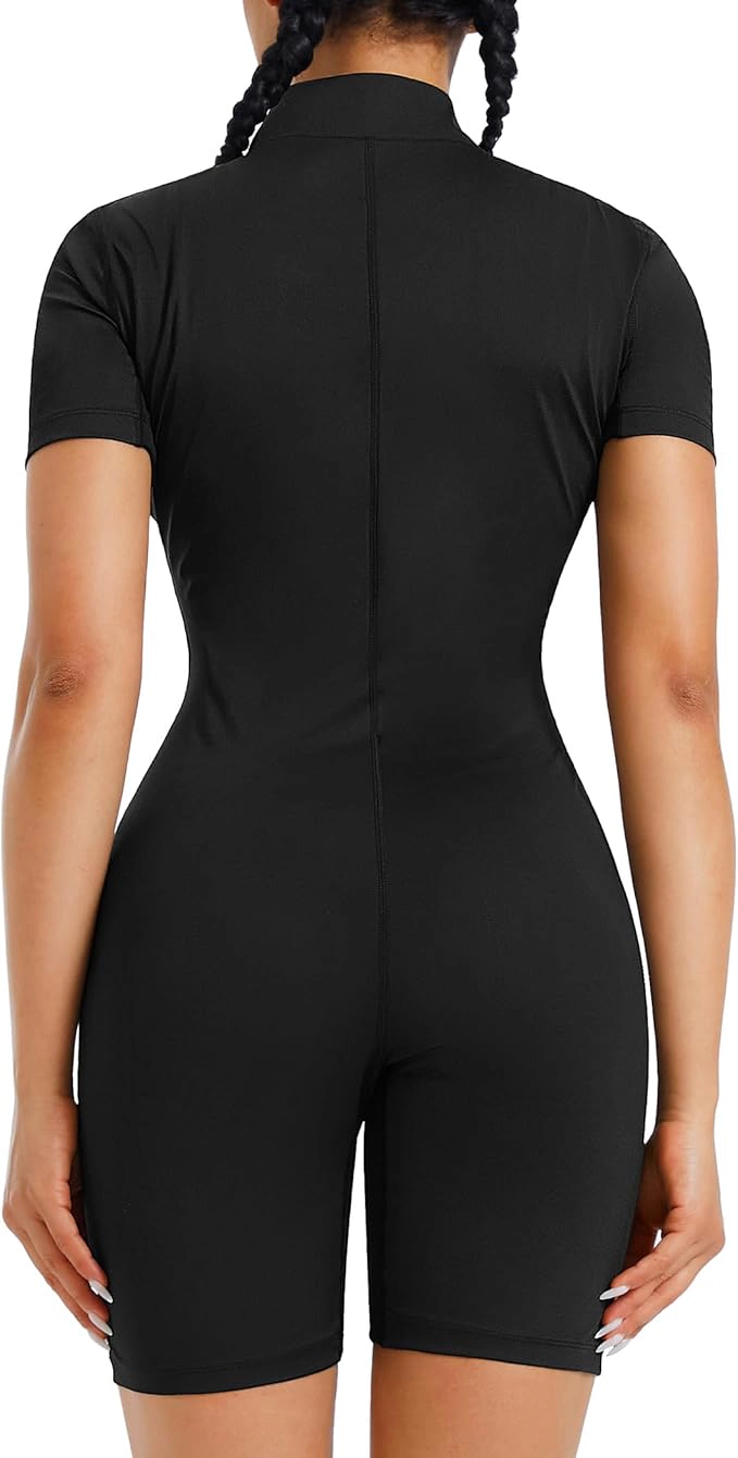 Nebility Women Full Body Sauna Suit Jumpsuit Waist Trainer