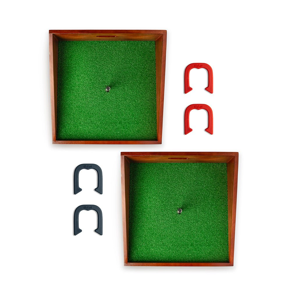 Elakai  Mahogany Buckaroo Mini Horseshoes Game
