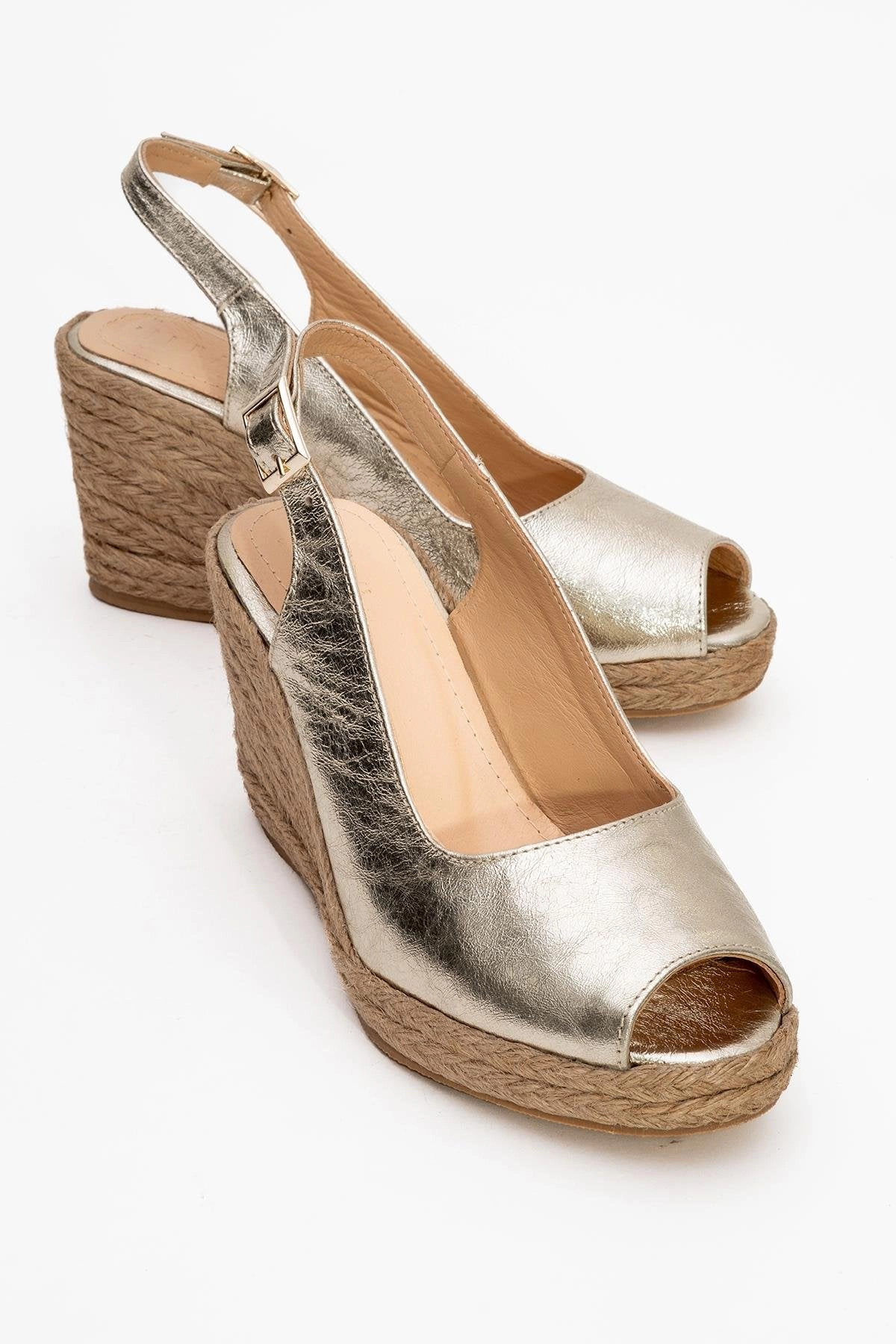 Forever & Always Womens Ryan Leather Espadrilles