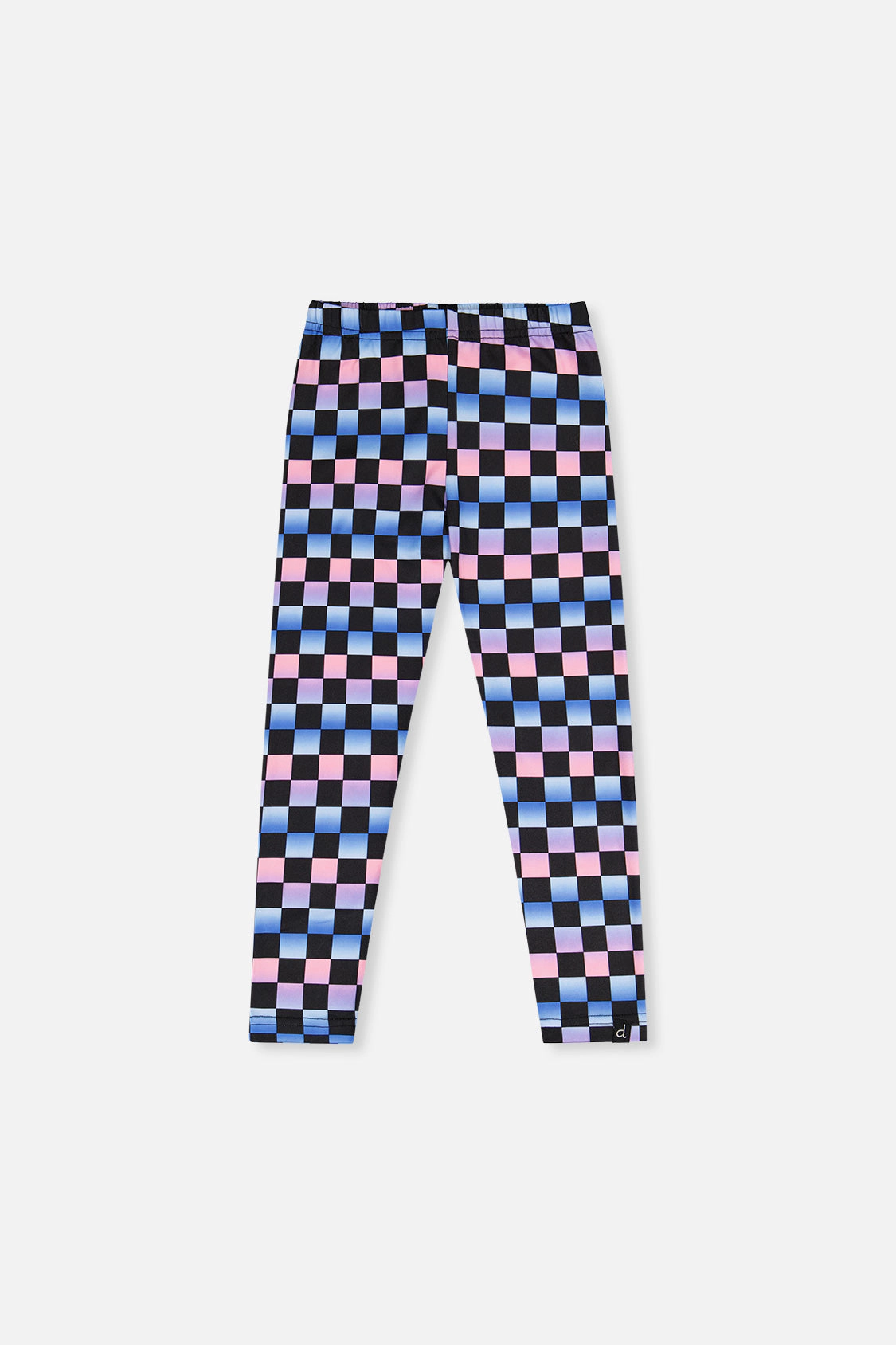 Deux par Girls Stretch Checkered Print Leggings