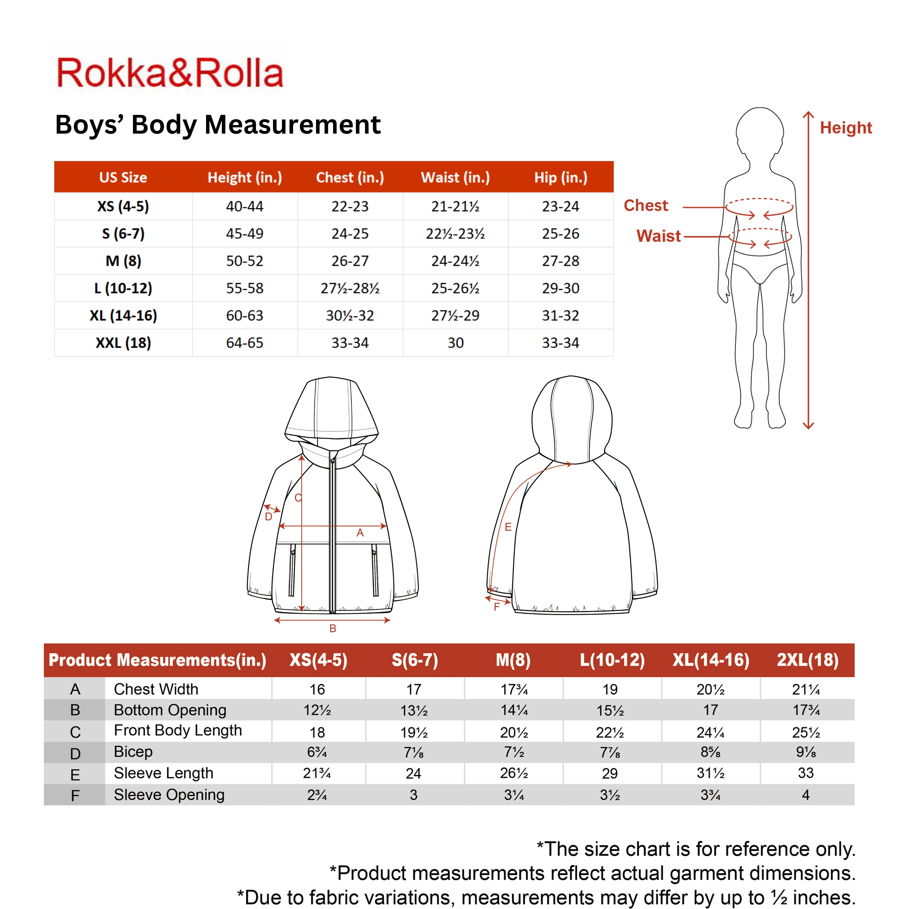 Rokka&Rolla Little & Big Kid Boys Fleece-Lined Lightweight Jacket