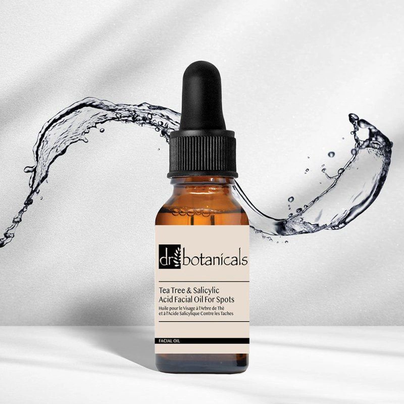 Dr Botanicals Eucalyptus & Tea Tree Facial Oil with Salicylic Acid for Acne, Blemishes & Large Pores