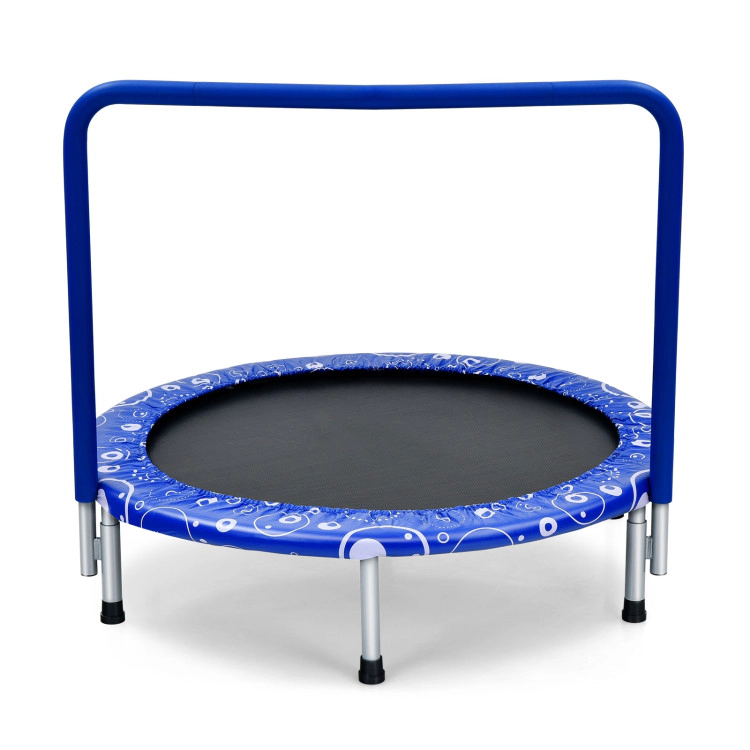 Hivvago 36 Inch Kids Trampoline Mini Rebounder with Full Covered Handrail