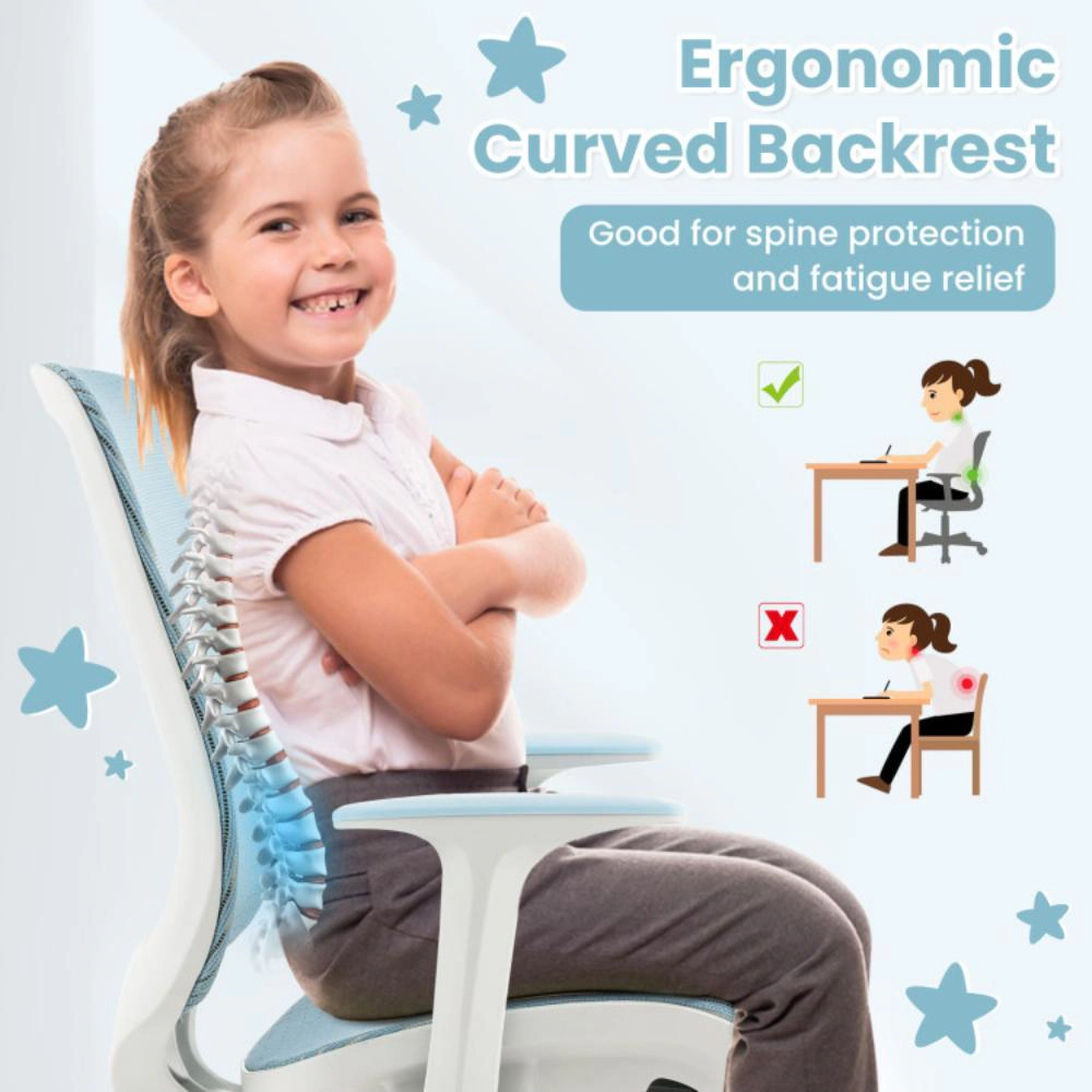 Hivvago Swivel Mesh Children Computer Chair With Adjustable Height