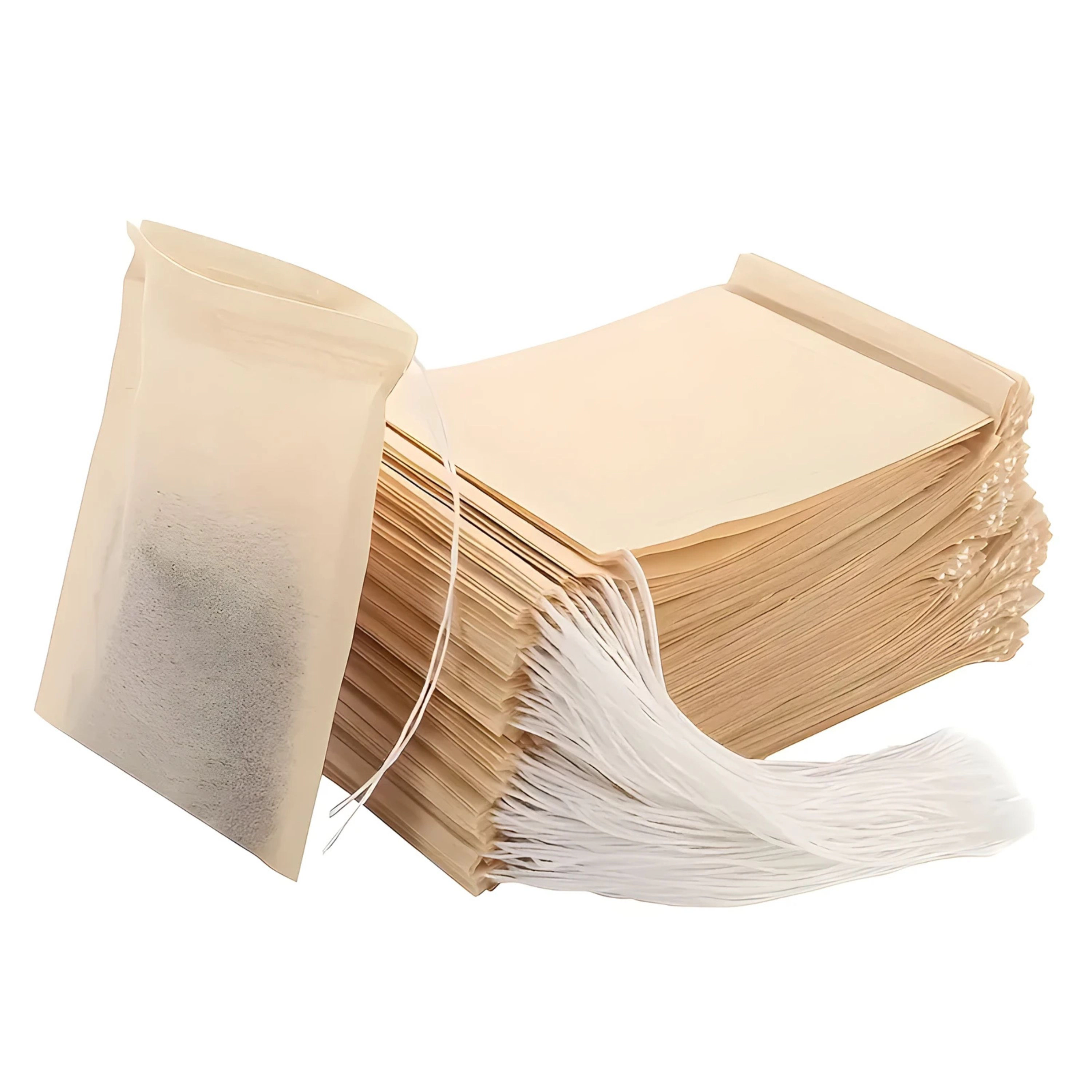 Kitcheniva 100 Pcs Unbleached Disposable Tea Infuser Bags