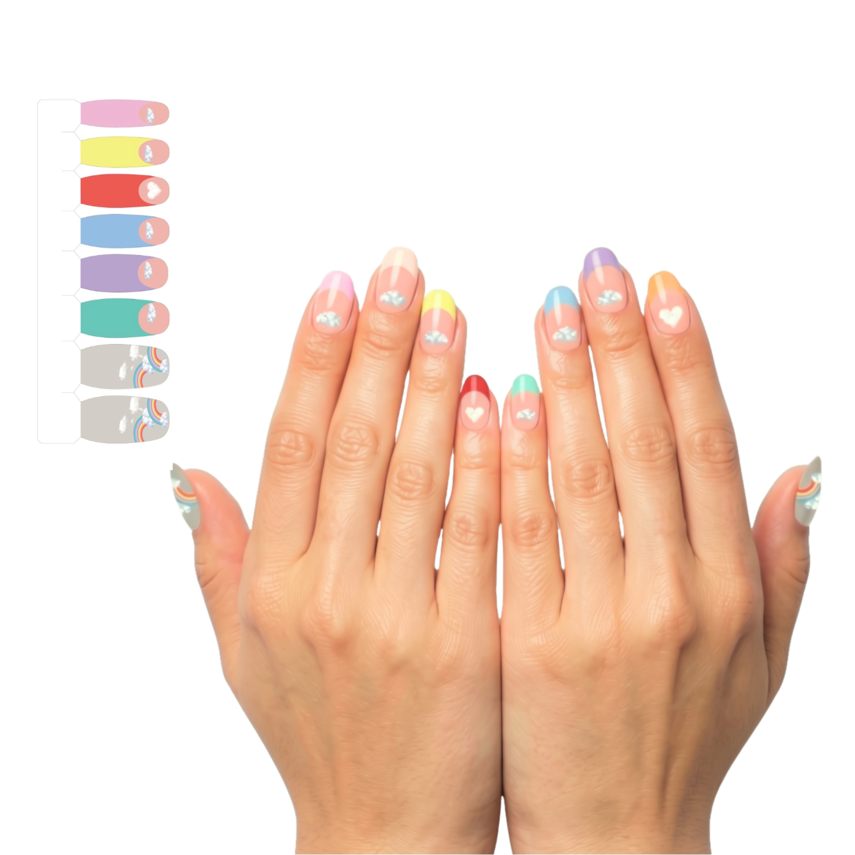 XPNail Women's Nail Polish Strips Fluf 16ct