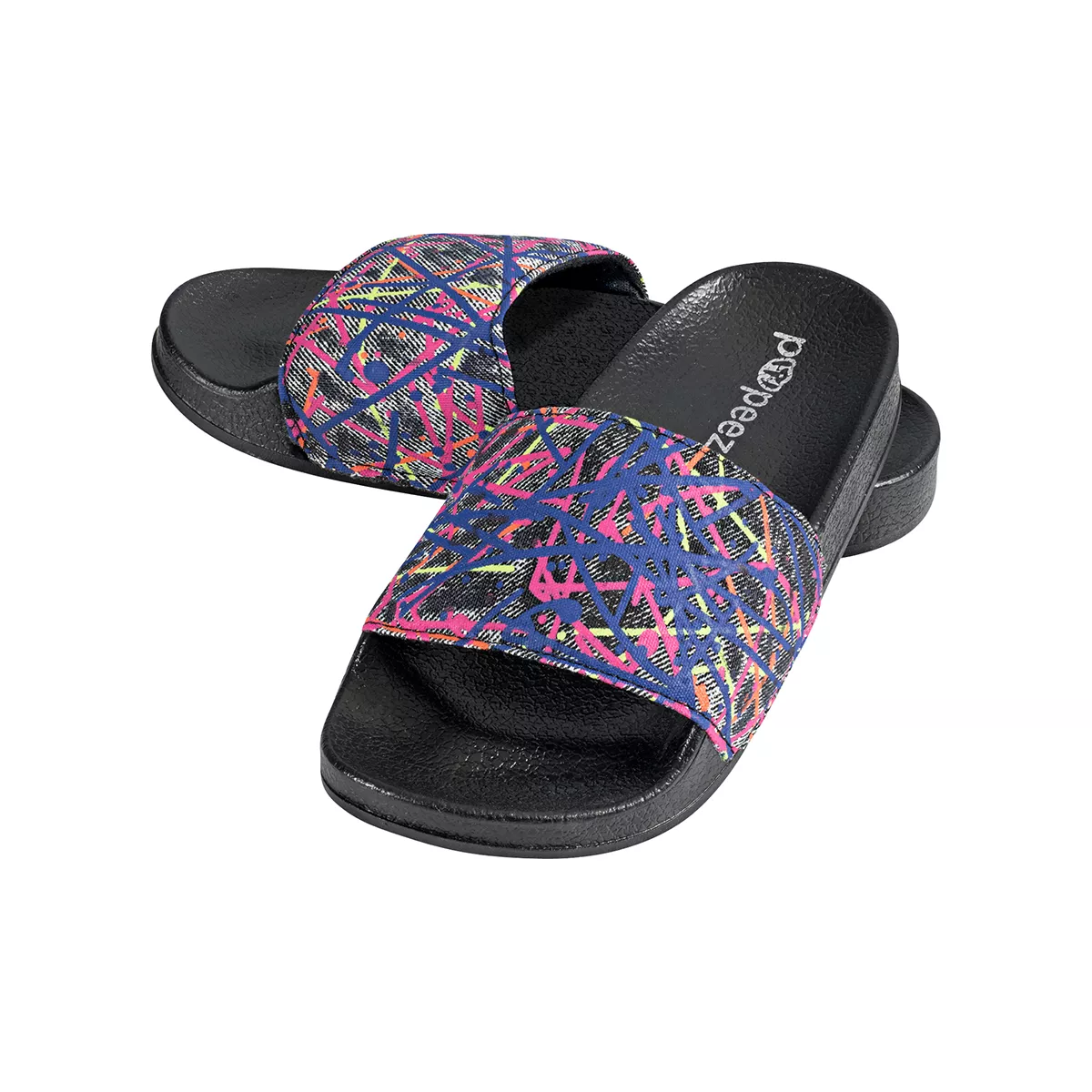 Roxoni Girl's Sandal – Art Color with Abstract Print Strap