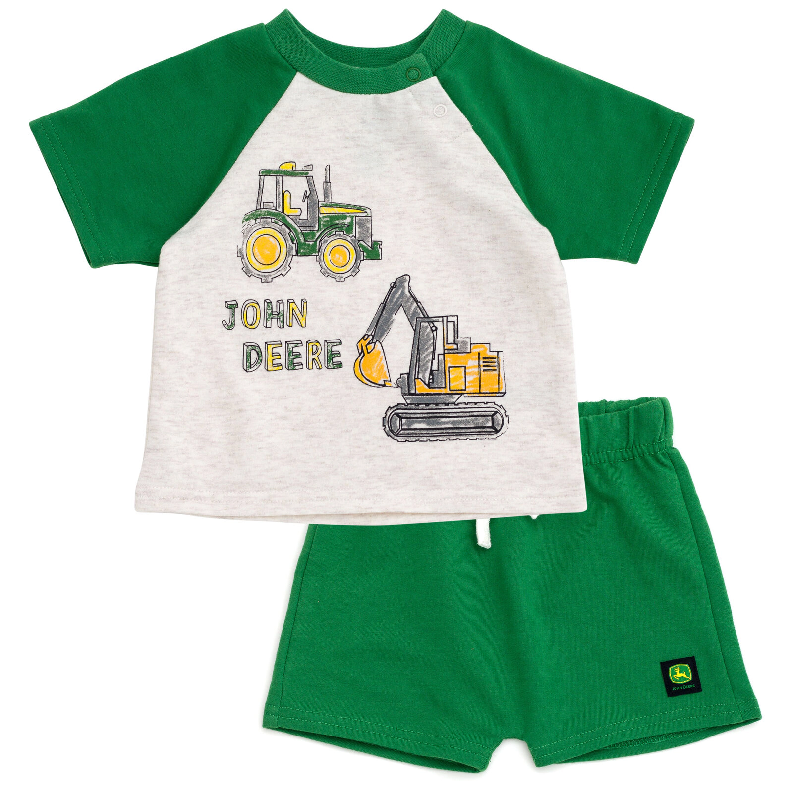 John Deere Baby Boys' 2-Piece T-Shirt and Shorts Set