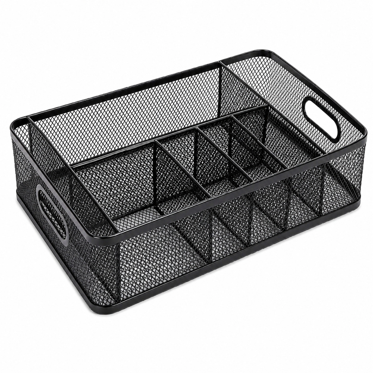 WZK 6 Compartment Metal Camping Utensil Holder for Party Picnic Outdoor Storage