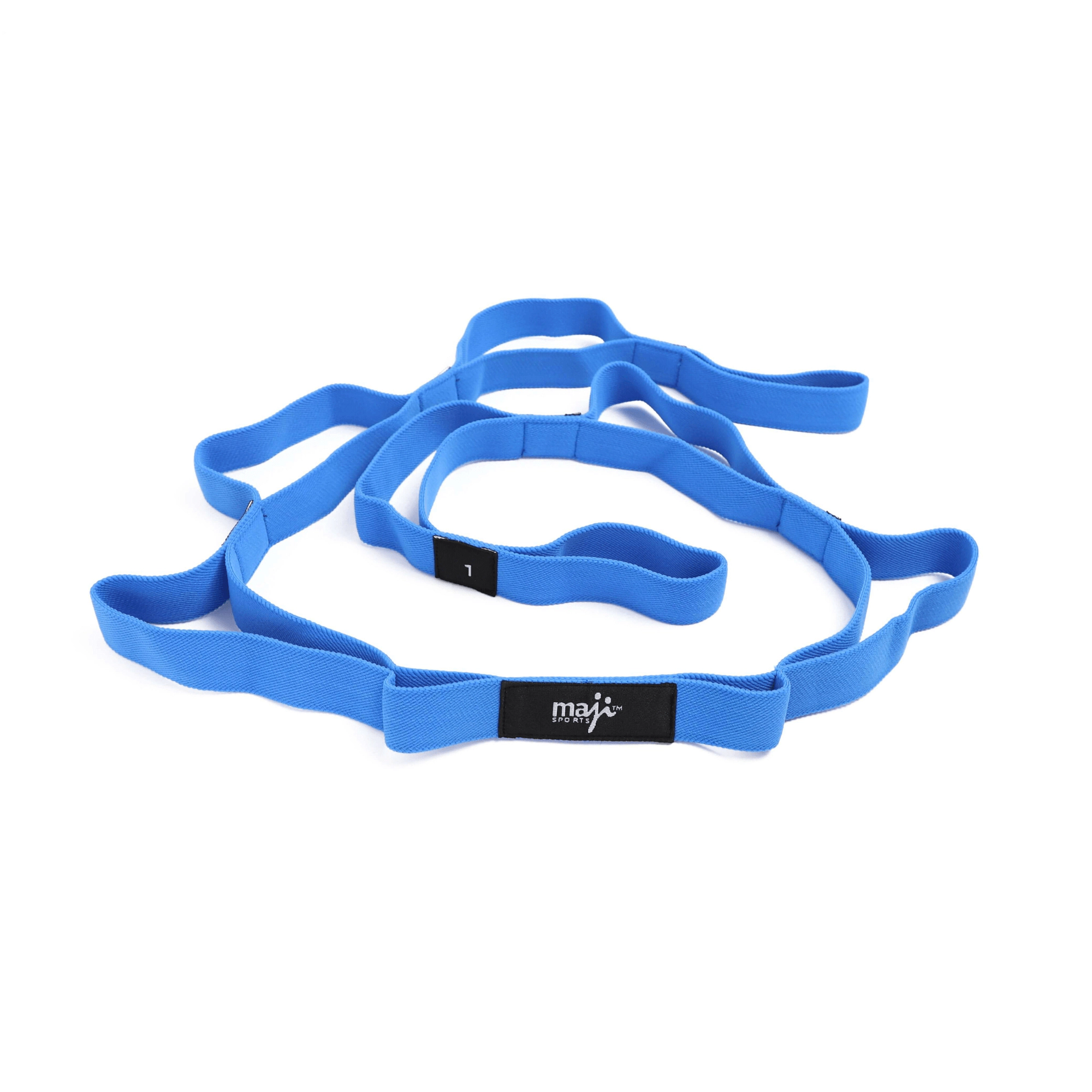 Maji Sports Unisex Elastic Yoga Straps With 10 Loops