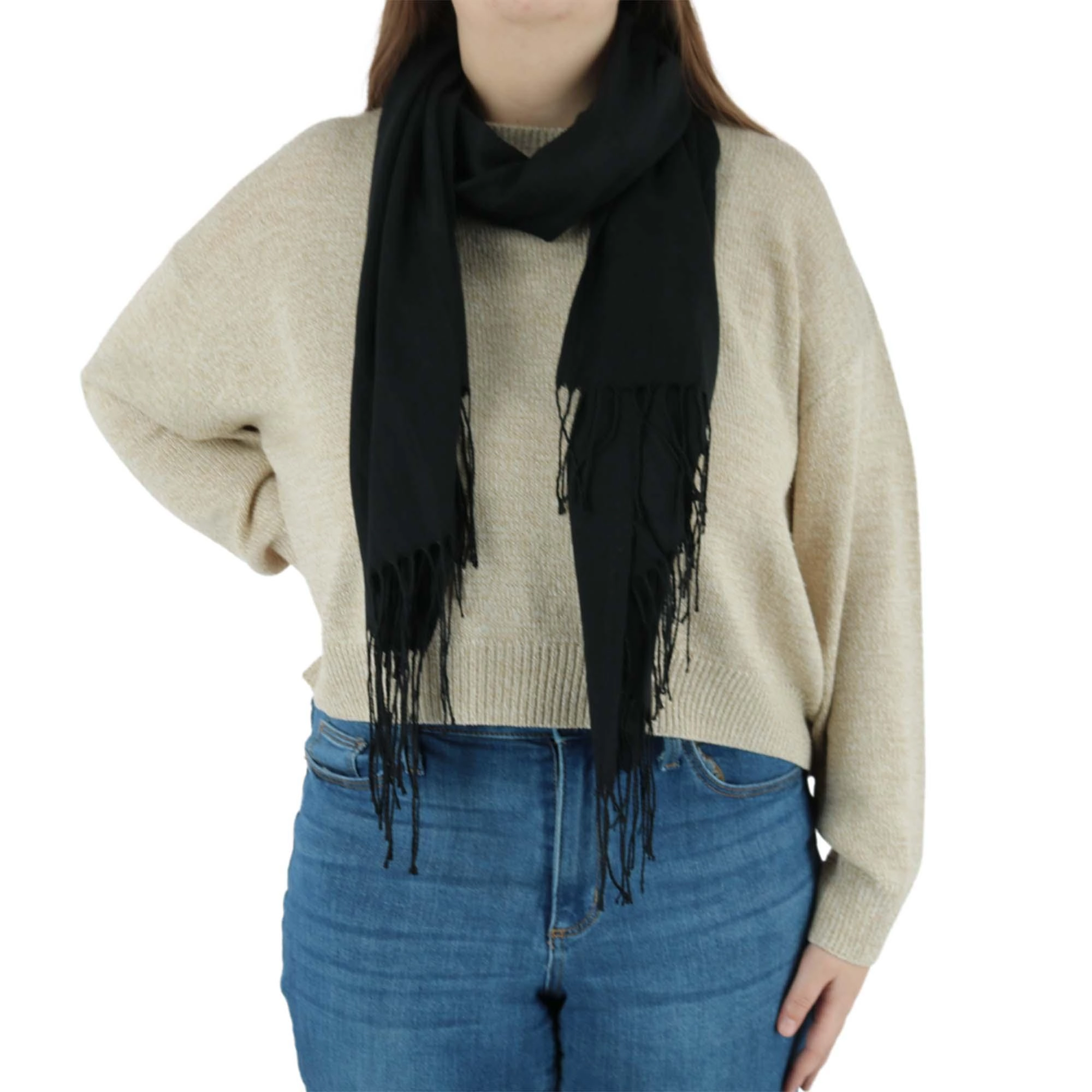 CTM Women's Classic Pashmina Style Shawl Wraps