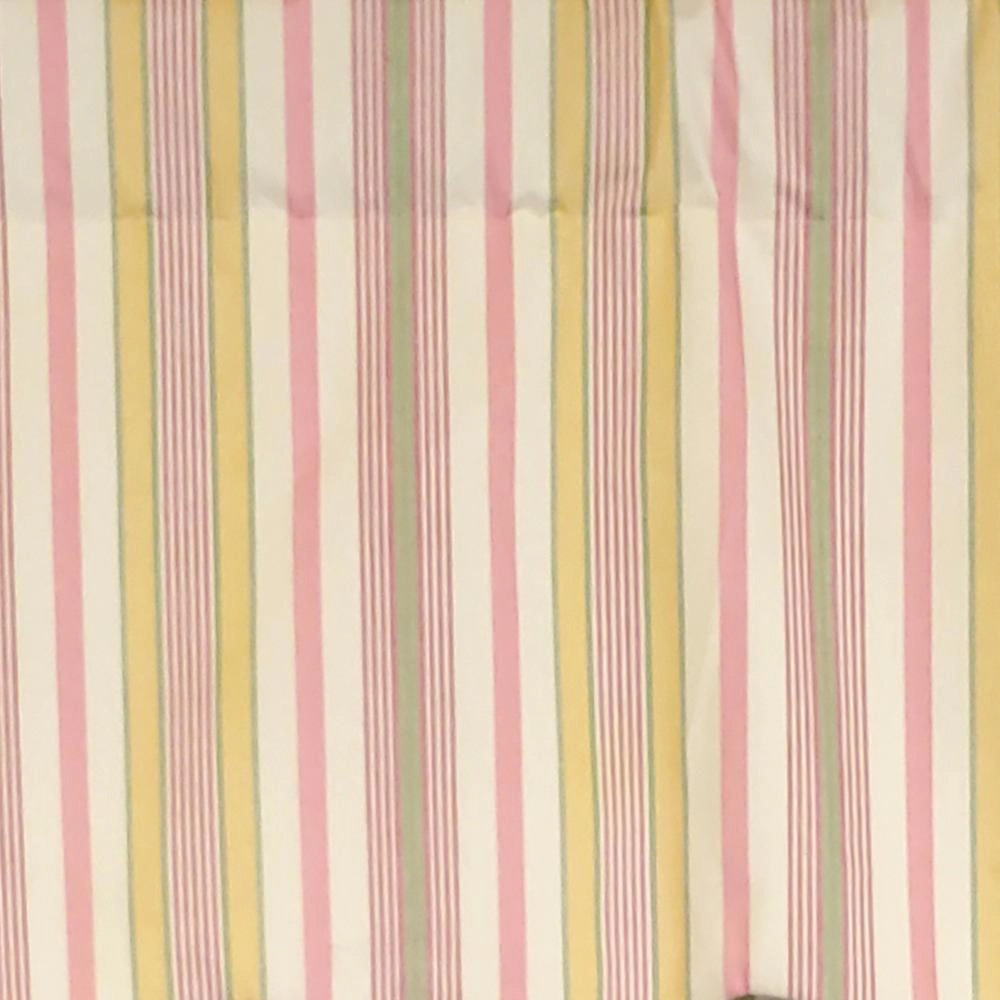 RLF Home Guava Stripe Regal 3" Rod Pocket Lining Luxurious and Elegant Window Treatment Valance 50" x 17" Pink