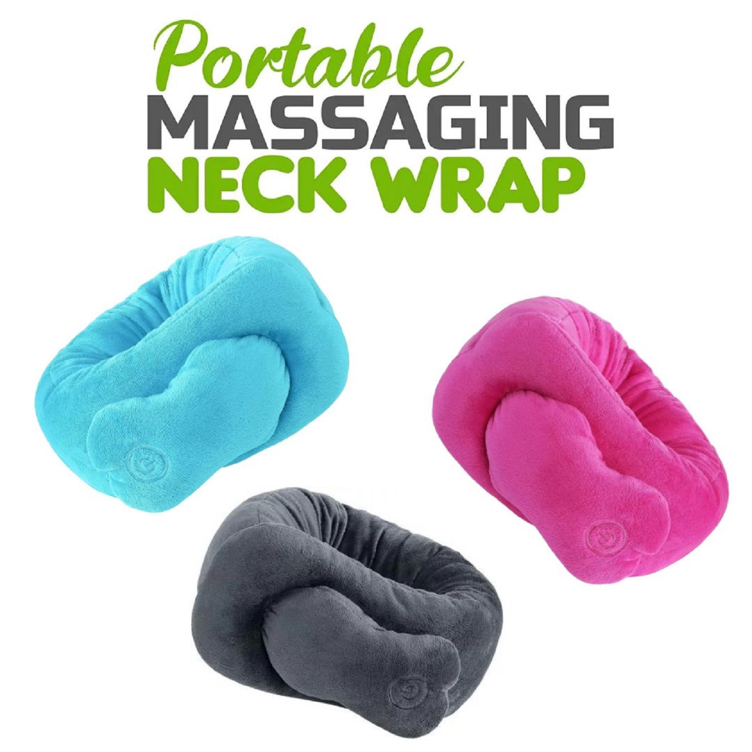 Pursonic Unisex Portable Heated Neck & Shoulder Massager Wrap