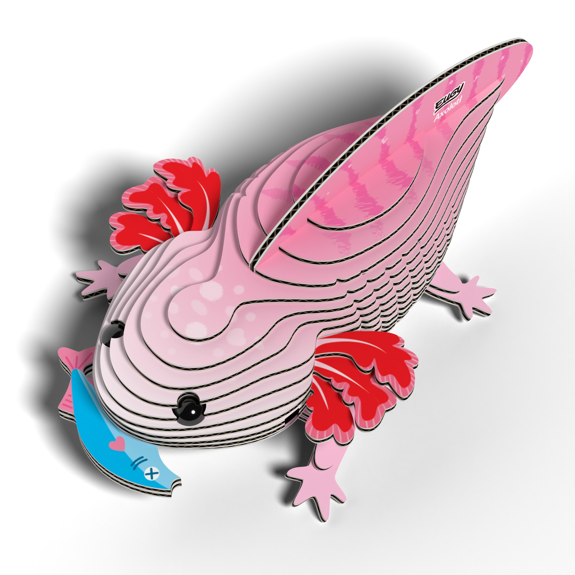 EUGY Axolotl 3D Puzzle - contains 25 puzzle pieces