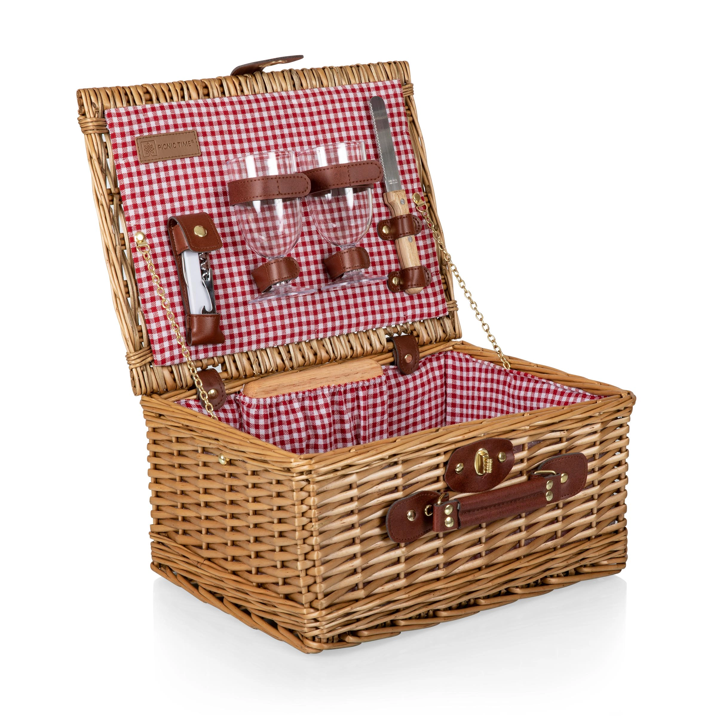 PICNIC TIME Classic Wine & Cheese Picnic Basket