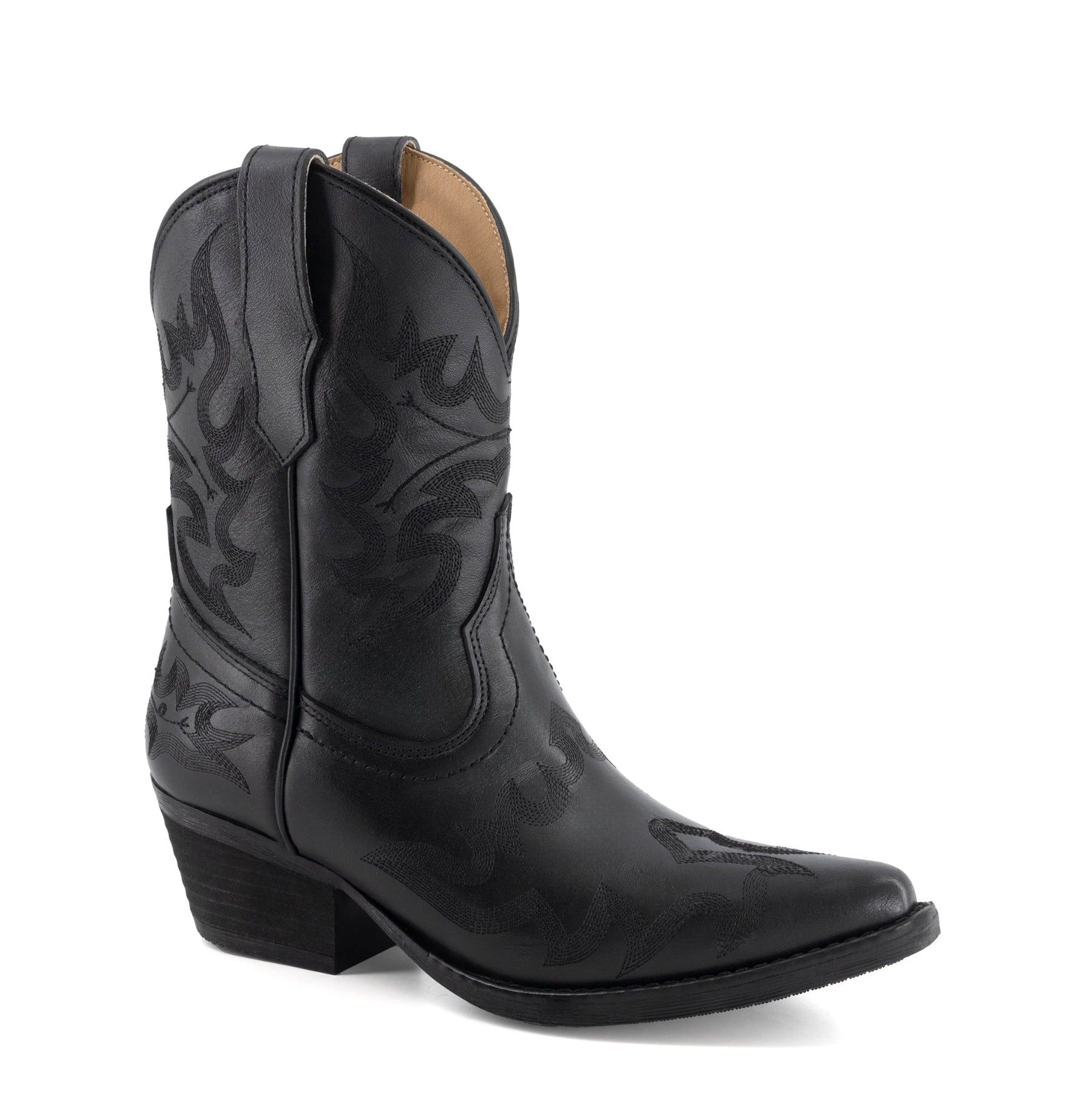 Forastero Womens Leather Slip-On Boots