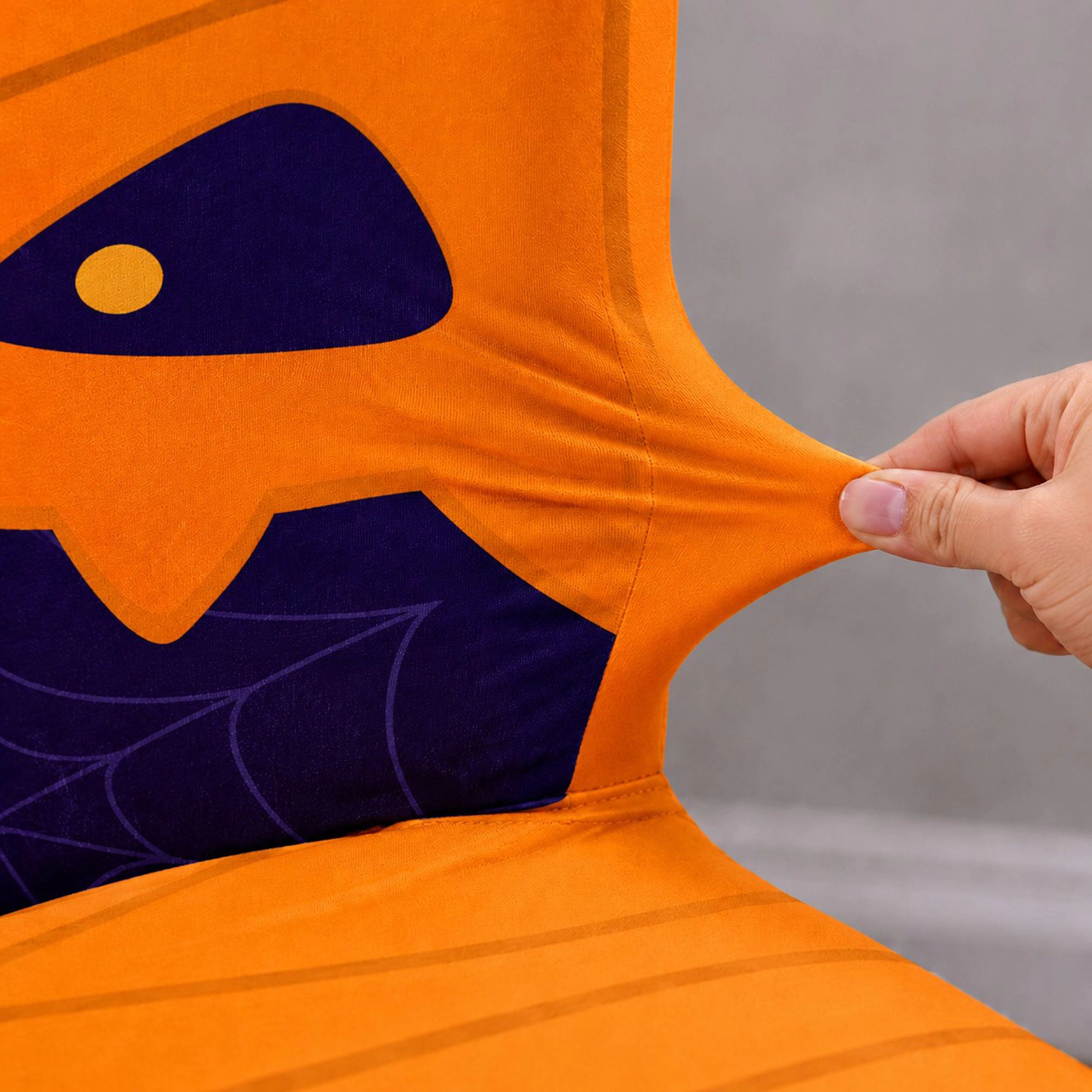 Alilang Halloween Stretch Pumpkin Mummy Print Dining Chair Cover